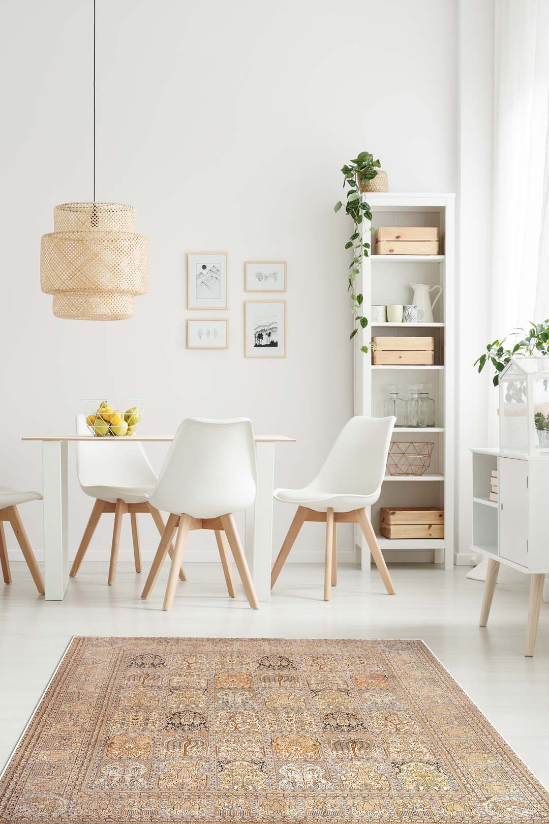 teppana-banafsheh-beige-teppich-waschbar-klassisch image 4