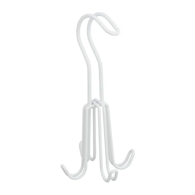 relaxdays-g-rtelhalter-wei-f-r-kleiderschrank-metall-mit-4-haken-18-x-9-x-9-cm image 1
