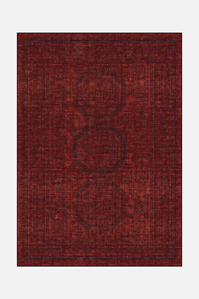 teppana-livia-bordeaux-teppich-waschbarer-indoor-teppich image 1