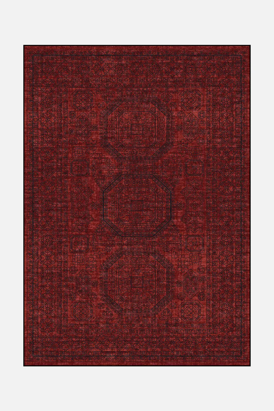 teppana-livia-bordeaux-teppich-waschbarer-indoor-teppich image 1