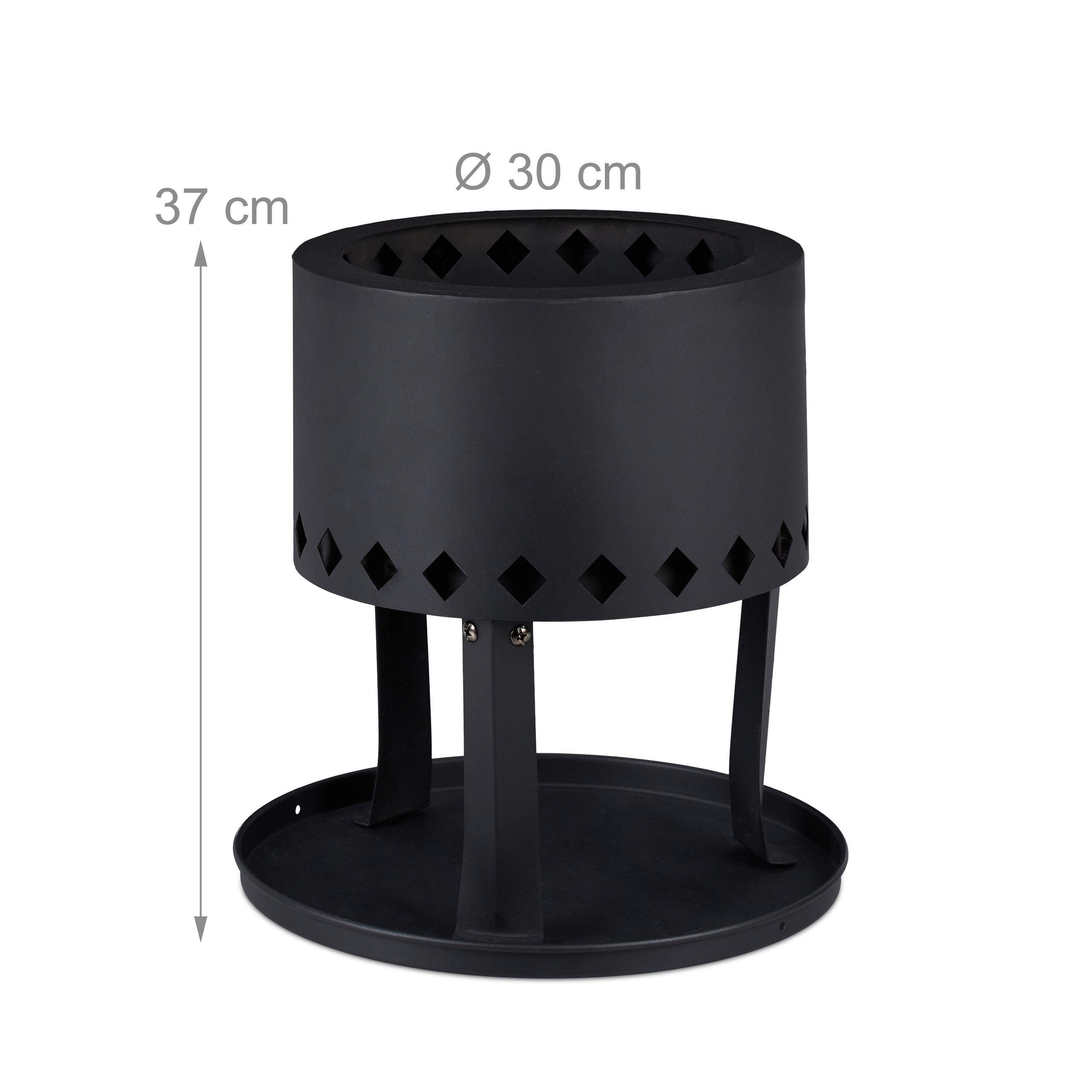 relaxdays-feuerschale-30-cm-aus-stahl-schwarz-mit-bodenplatte-und-sch-rhaken image 4