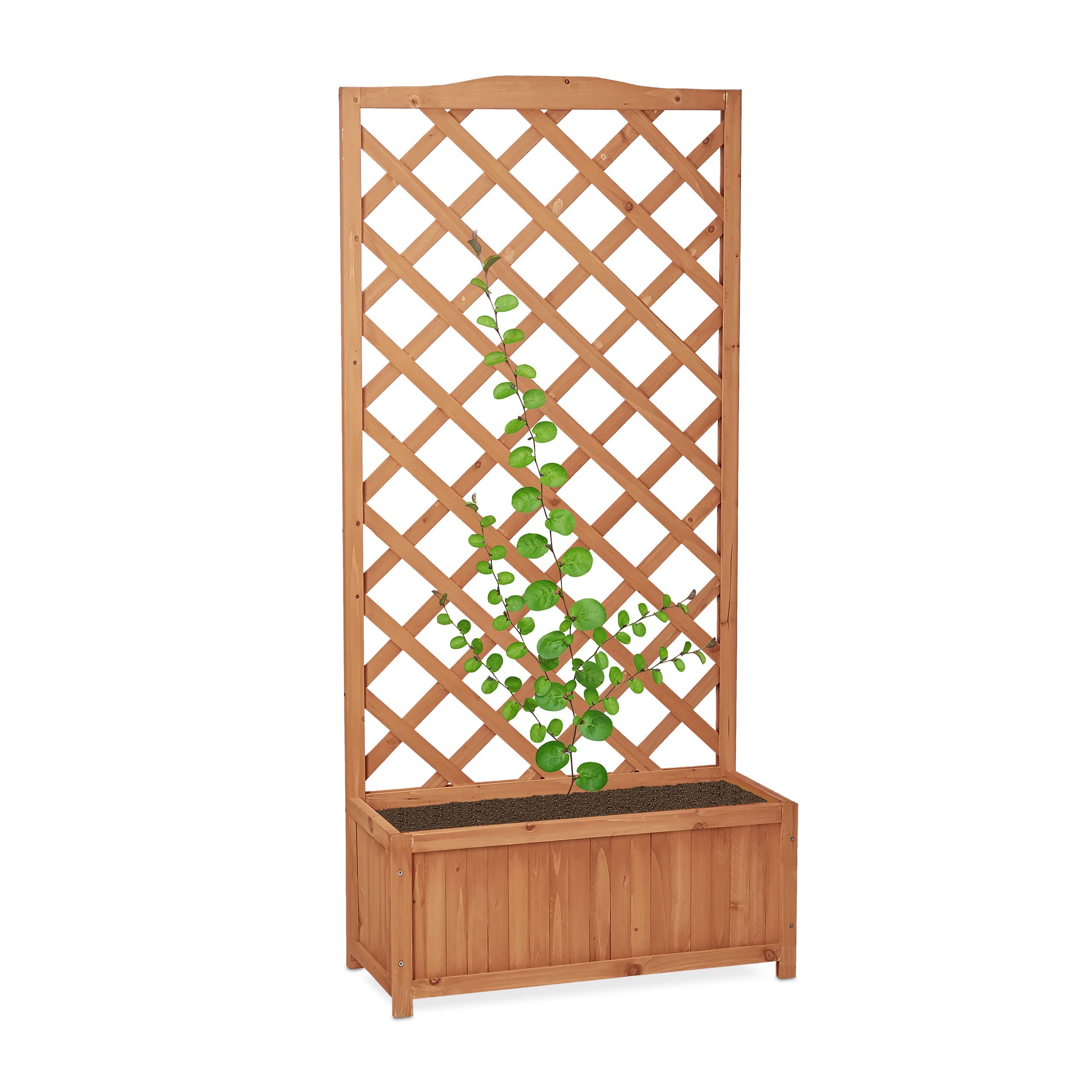 relaxdays-rankkasten-holz-mit-rankgitter-35-l-150x70x30-cm-natur image 1