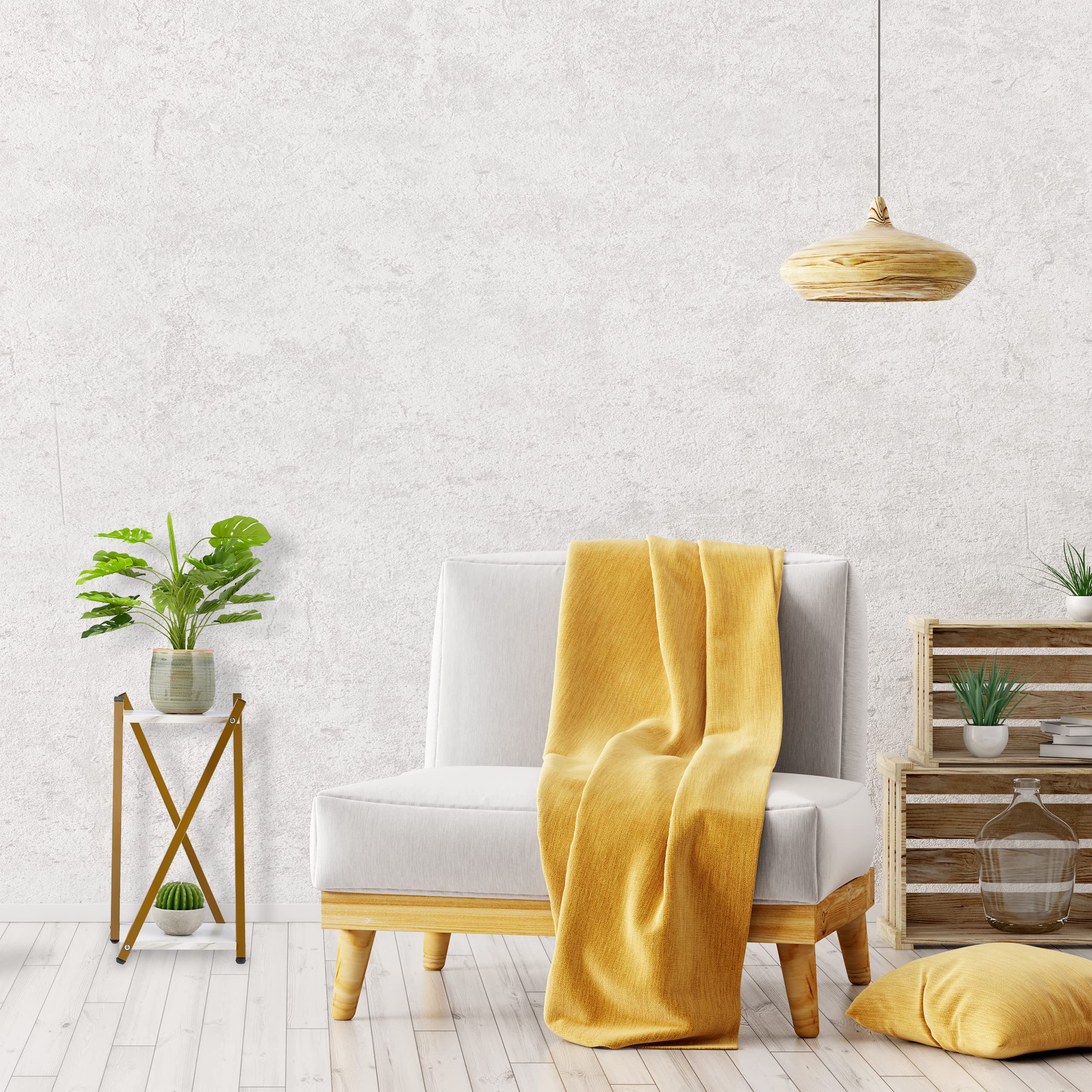 relaxdays-blumenst-nder-2-etagen-marmoroptik-57x29x29-cm-gold-wei image 2