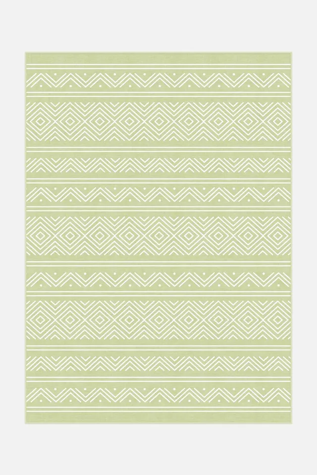 teppana-outdoor-aztek-gr-n-teppich-waschbar-boho image 1