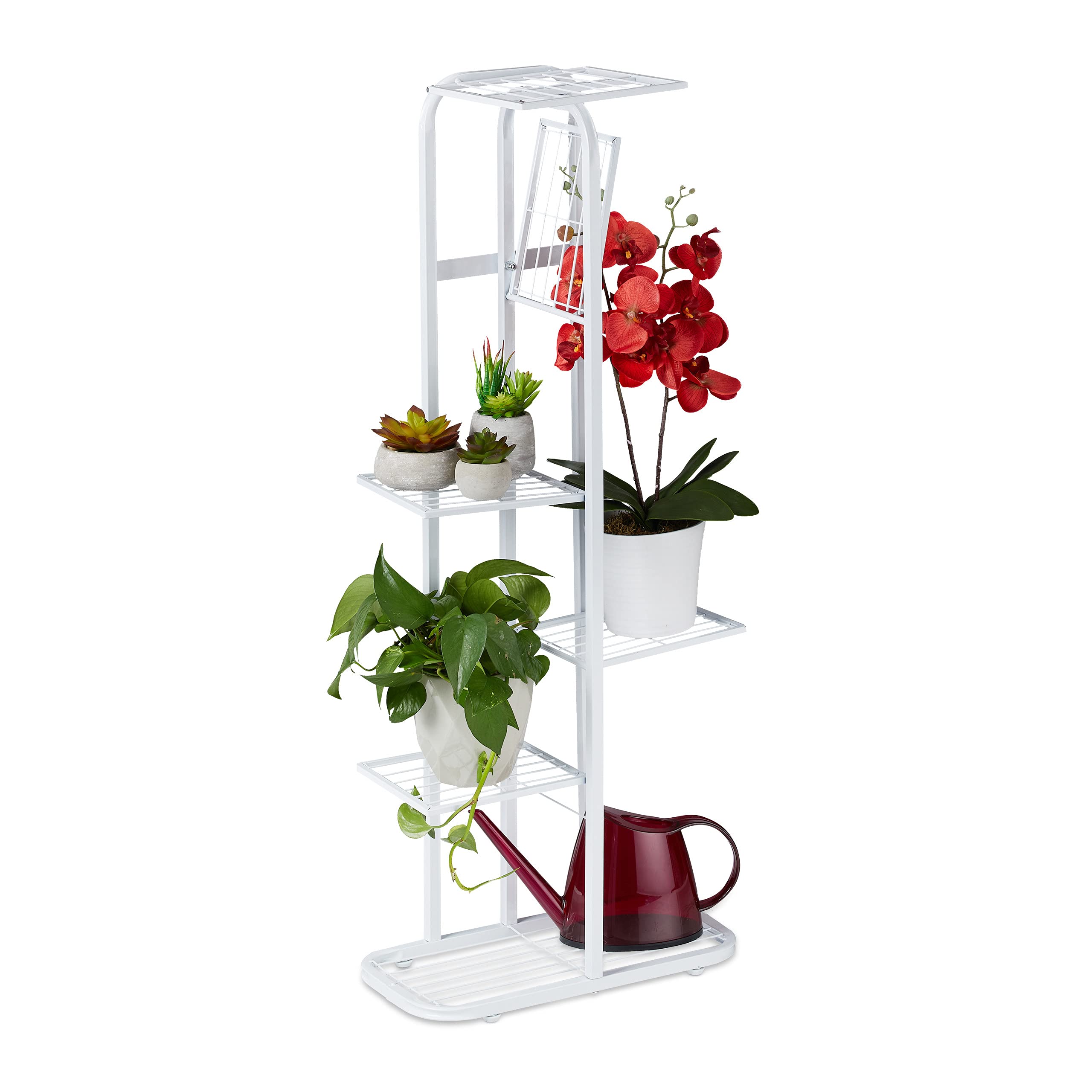 relaxdays-blumentreppe-metall-6-stufig-107-x-44-x-24-cm-wei image 1