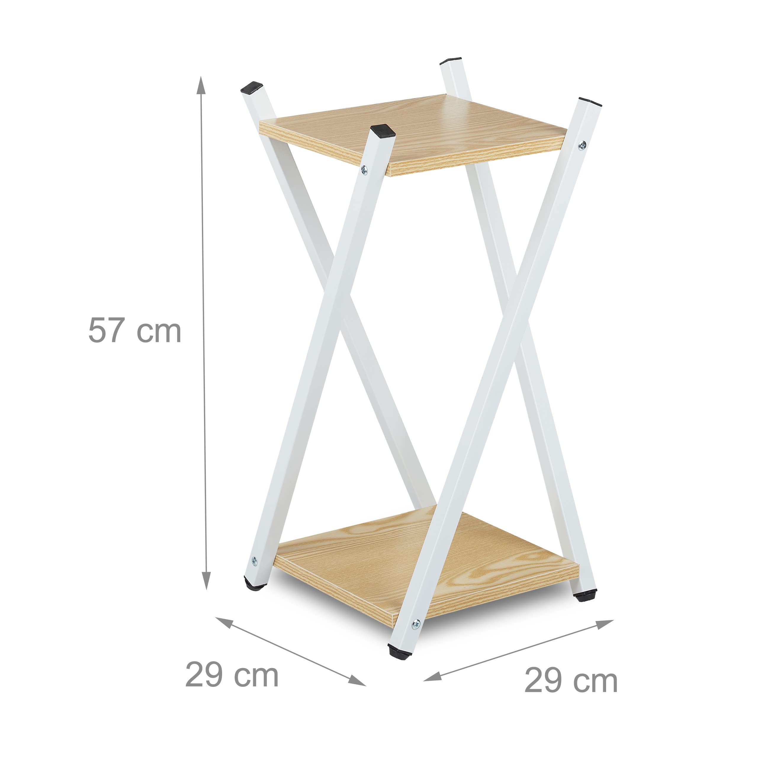 relaxdays-blumenst-nder-2-etagen-holzoptik-57x29x29-cm-wei-hellbraun image 4