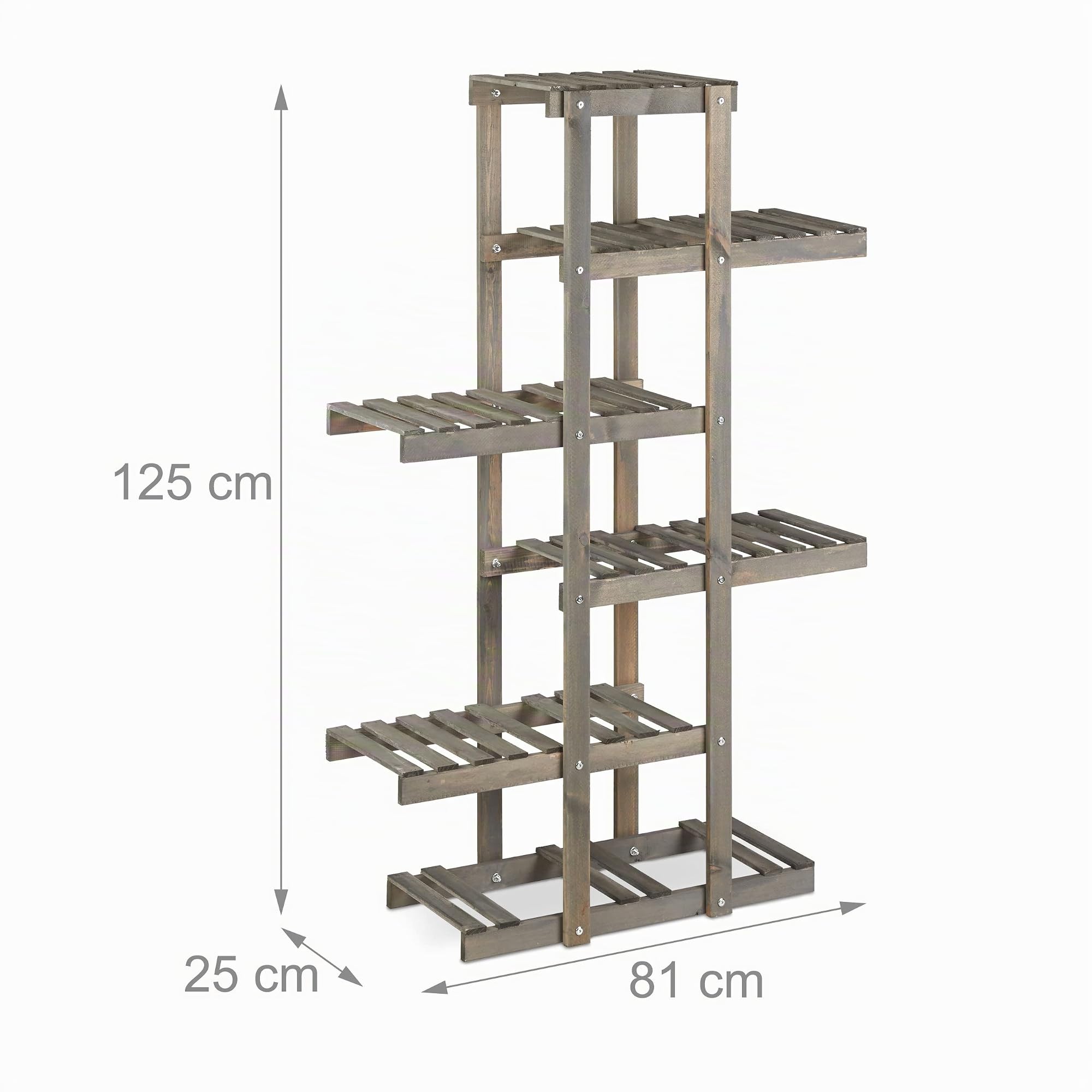 relaxdays-blumenregal-holz-5-stufig-125x81x25-cm-grau-blumentreppe-shabby image 4