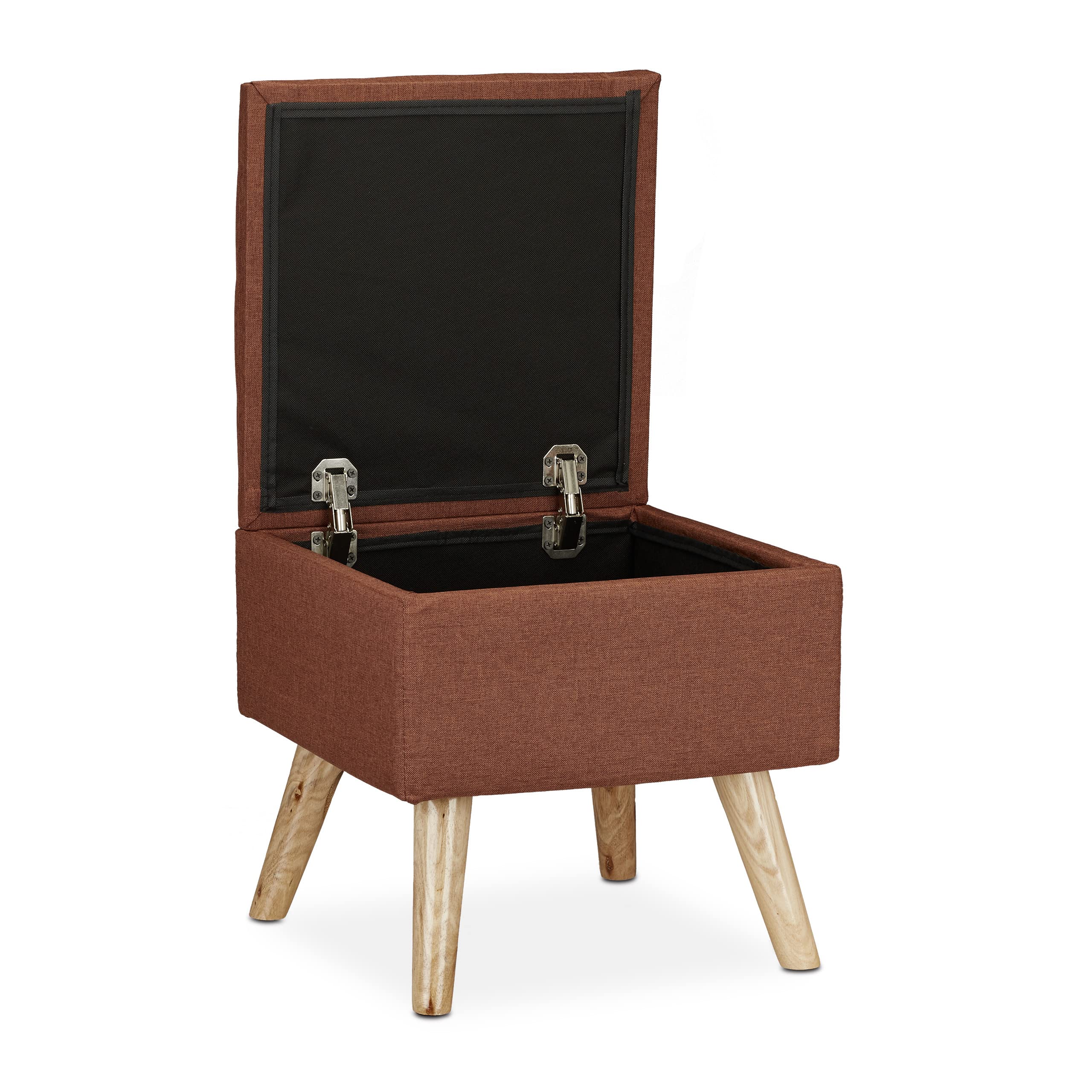 relaxdays-hocker-mit-stauraum-40-x-40-x-40-cm-kunstleinen-braun image 6