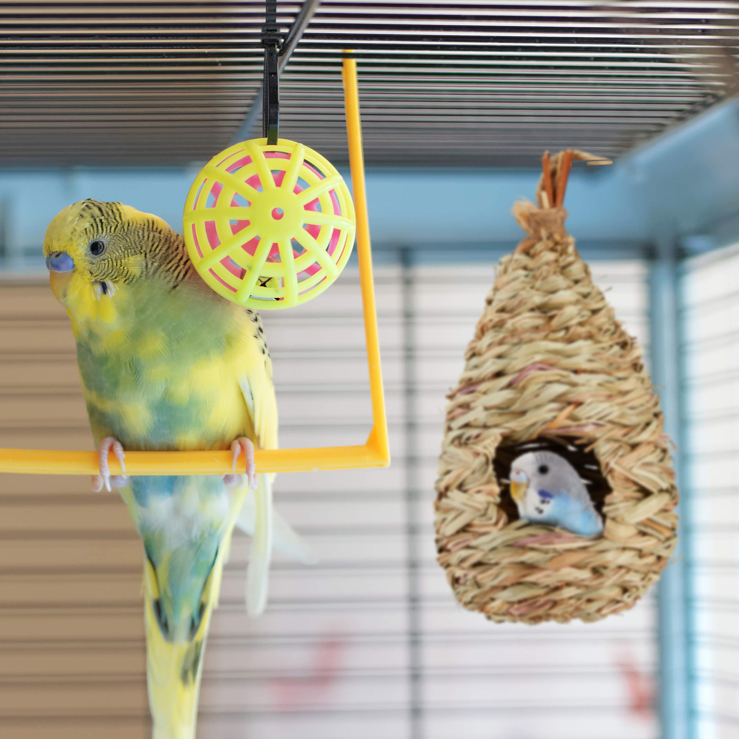 relaxdays-vogelnest-deko-nistkasten-zum-aufh-ngen-aus-stroh image 3