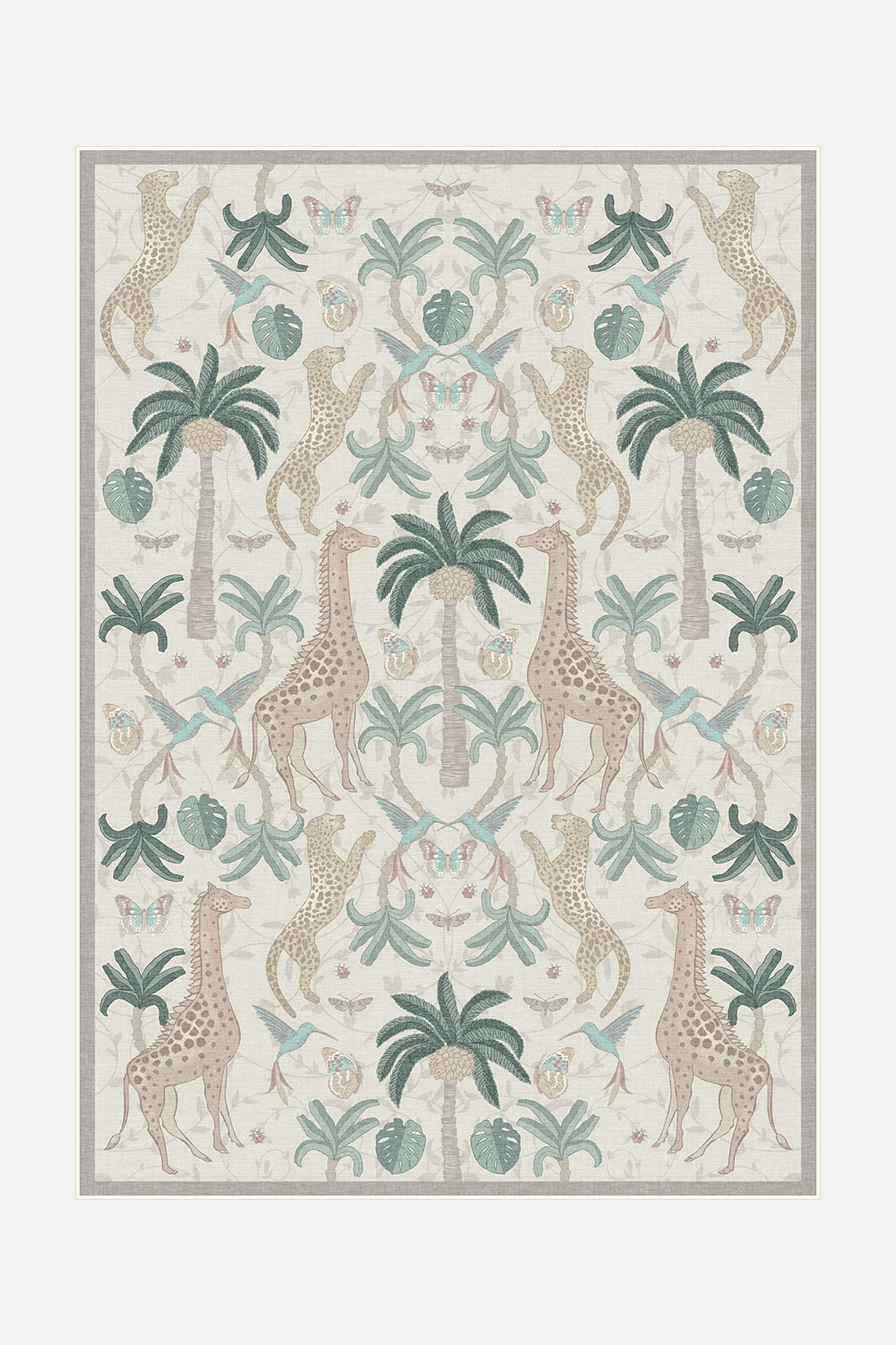 teppana-savanne-beige-teppich-waschbarer-boho-teppich image 1