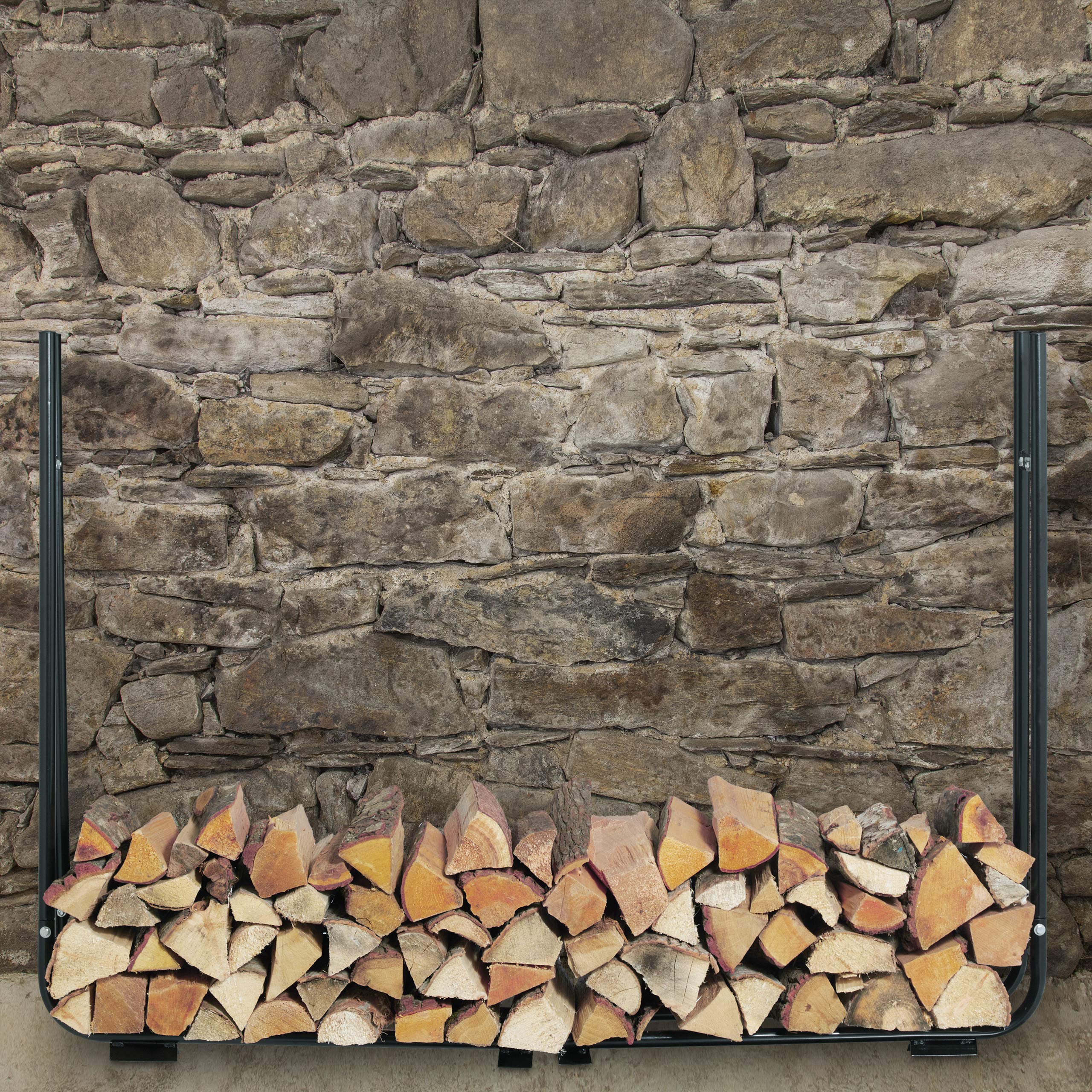 relaxdays-kaminholzregal-verstellbar-stahl-schwarz-148-220-cm image 2