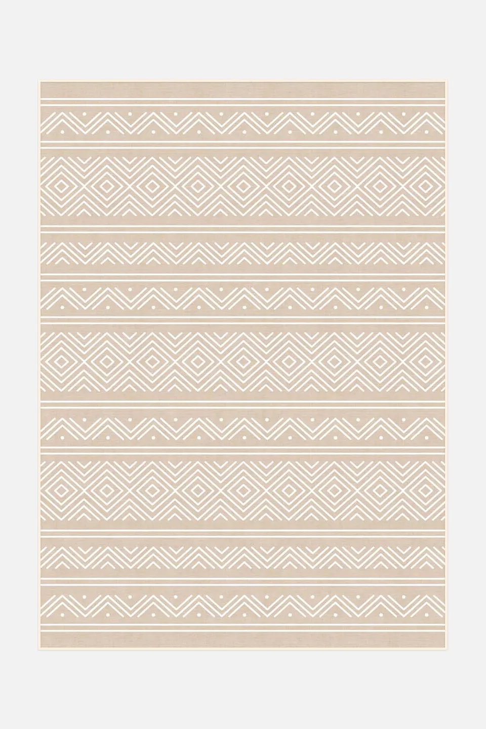 teppana-outdoor-aztek-creme-teppich-waschbarer-outdoor-teppich image 1