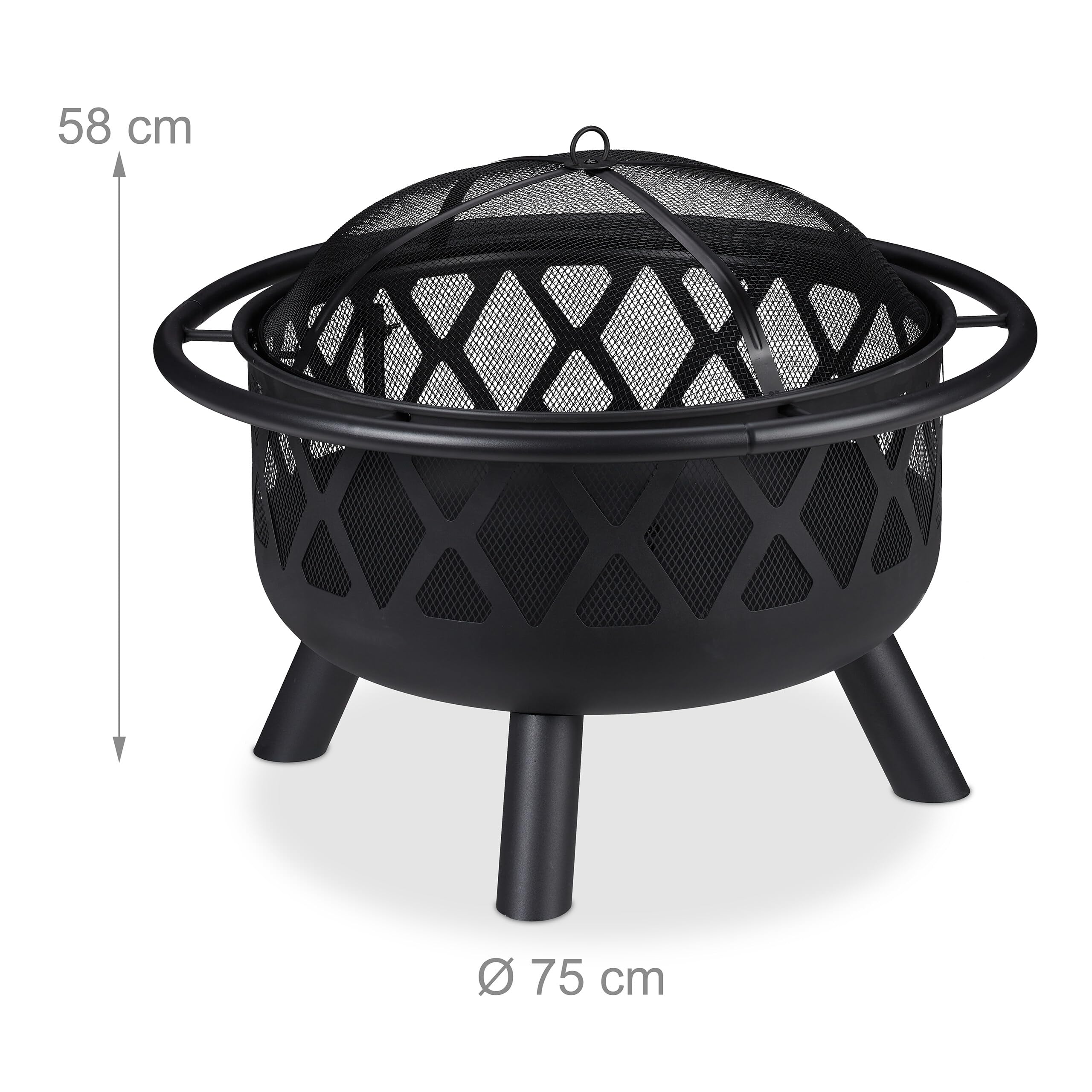 relaxdays-feuerschale-mit-grillrost-75-cm-stahl-schwarz image 4