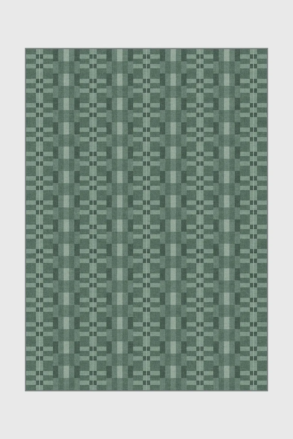 teppana-viera-waldgr-n-teppich-waschbarer-indoor-teppich-gr-n-geometrisch-modern image 1