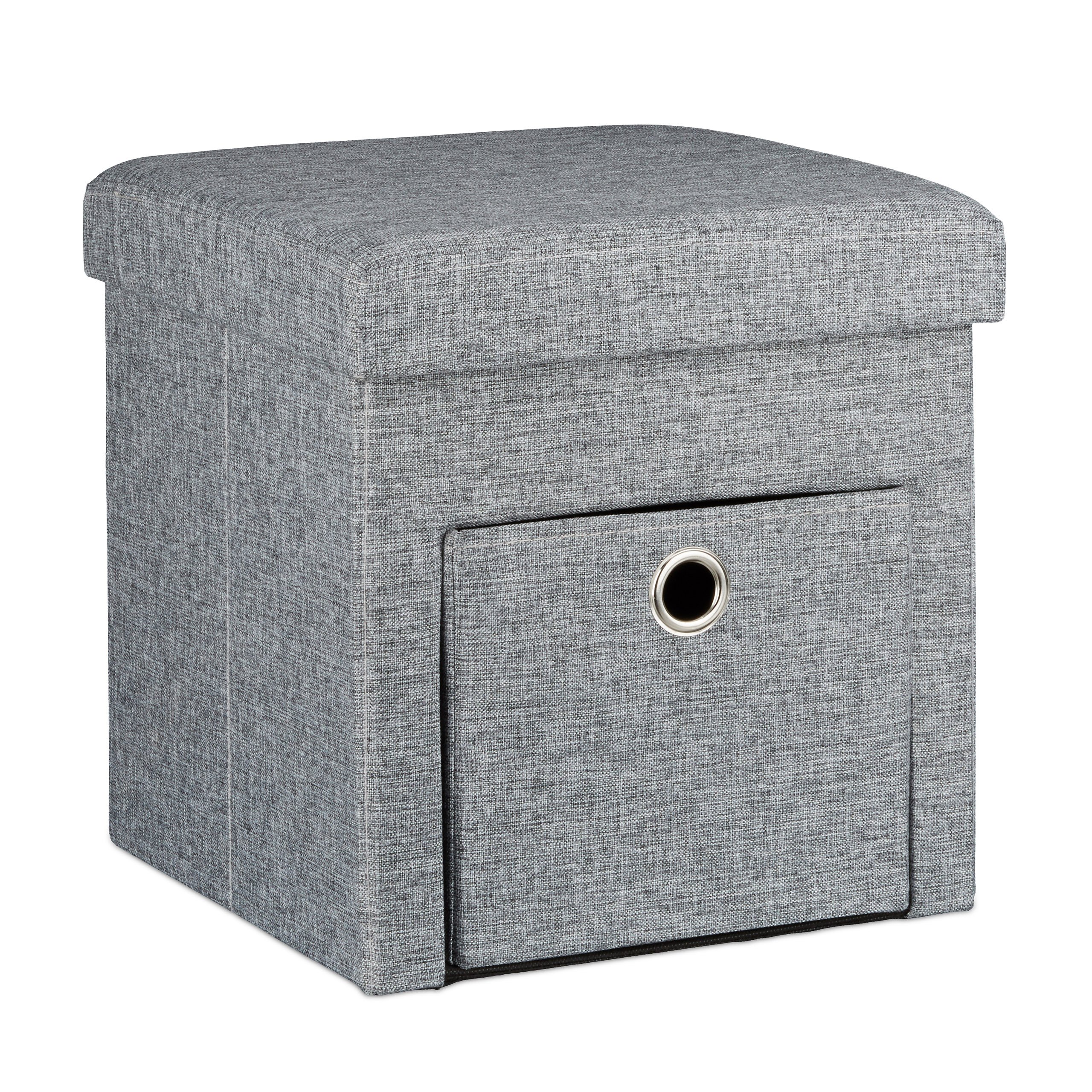 relaxdays-sitzhocker-faltbar-leinen-wei-38x38x38cm-40l image 7