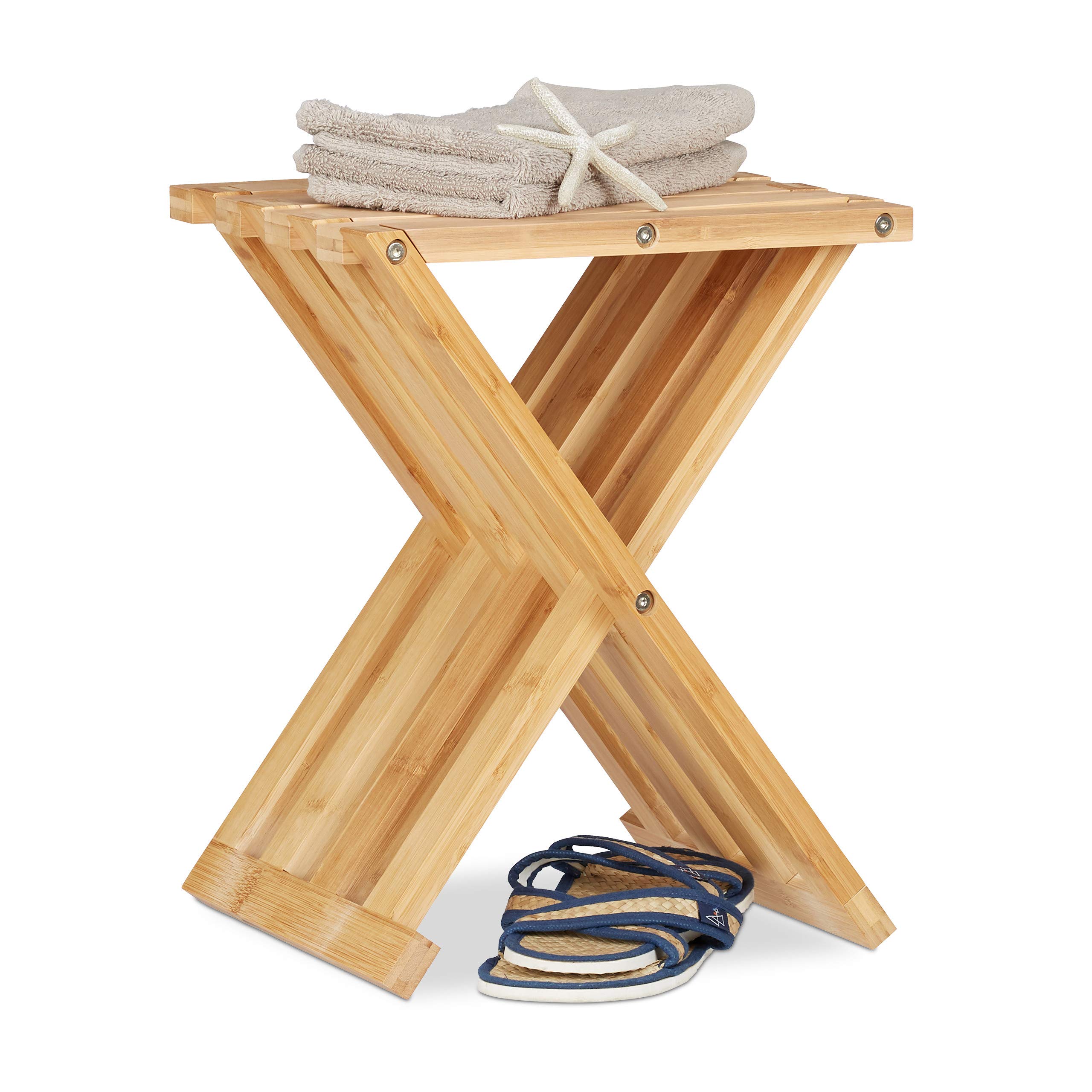 relaxdays-klapphocker-bambus-nat-rliche-optik-niedrig-natur image 1