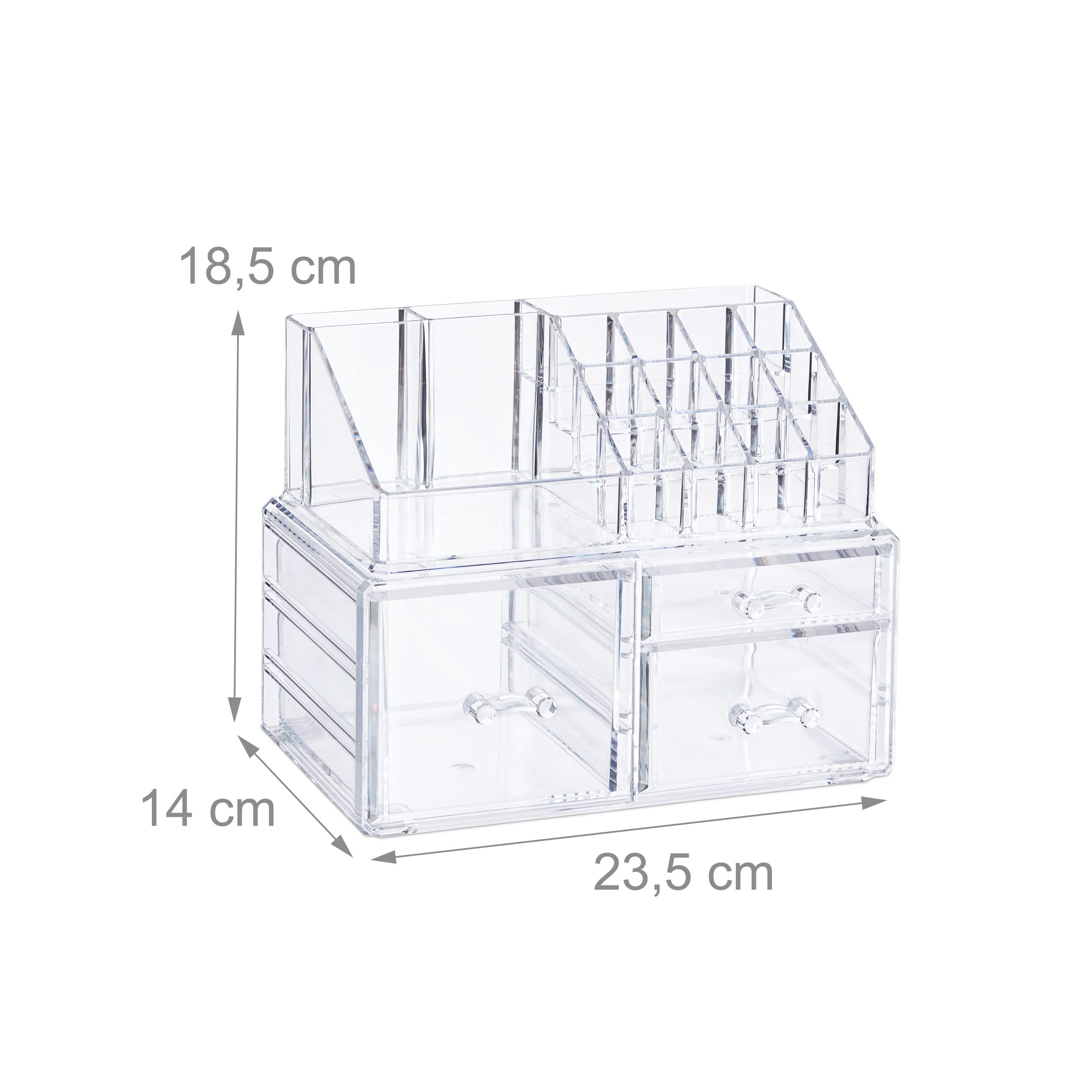 relaxdays-make-up-organizer-acryl-transparent-mit-3-schubladen image 4