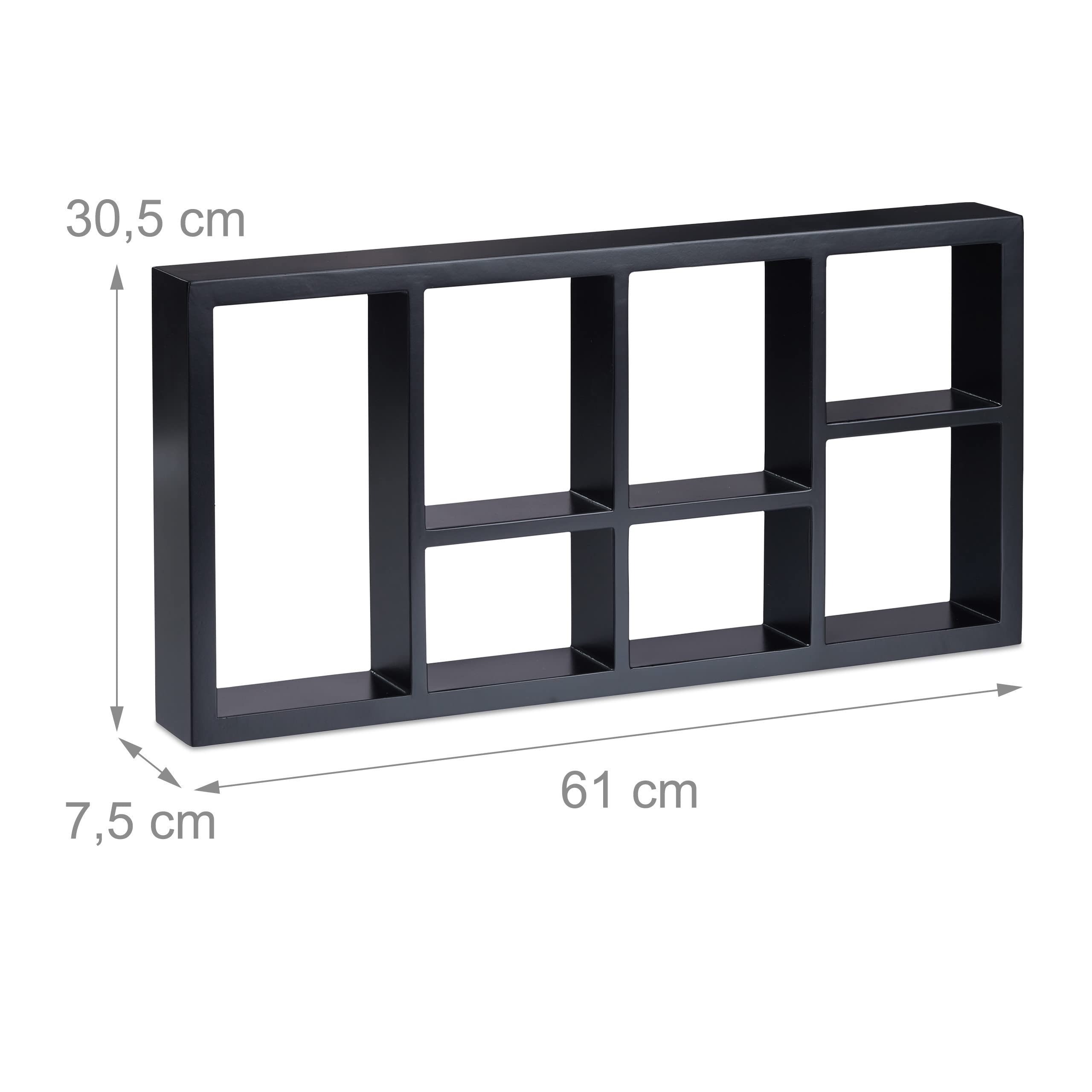 relaxdays-wandregal-schwebend-schwarz-30-5x61x7-5-cm-7-f-cher image 3