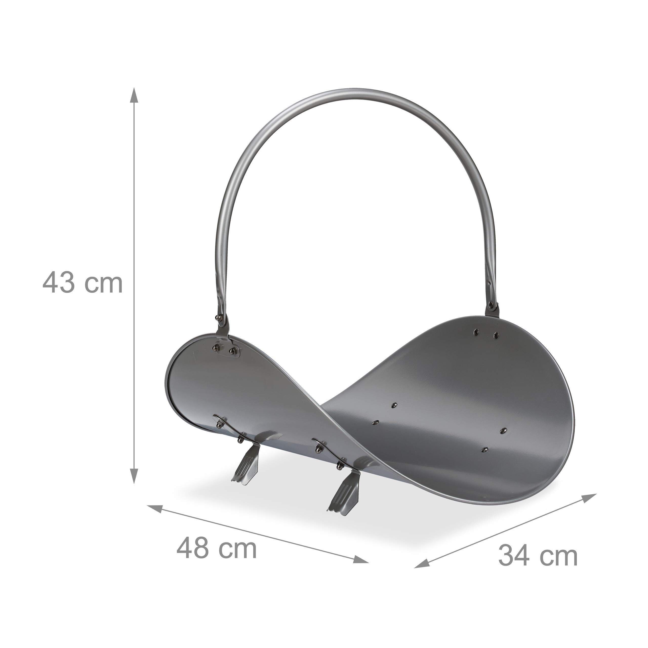 relaxdays-kaminholzkorb-metall-oval-43x34x48cm-silber image 4