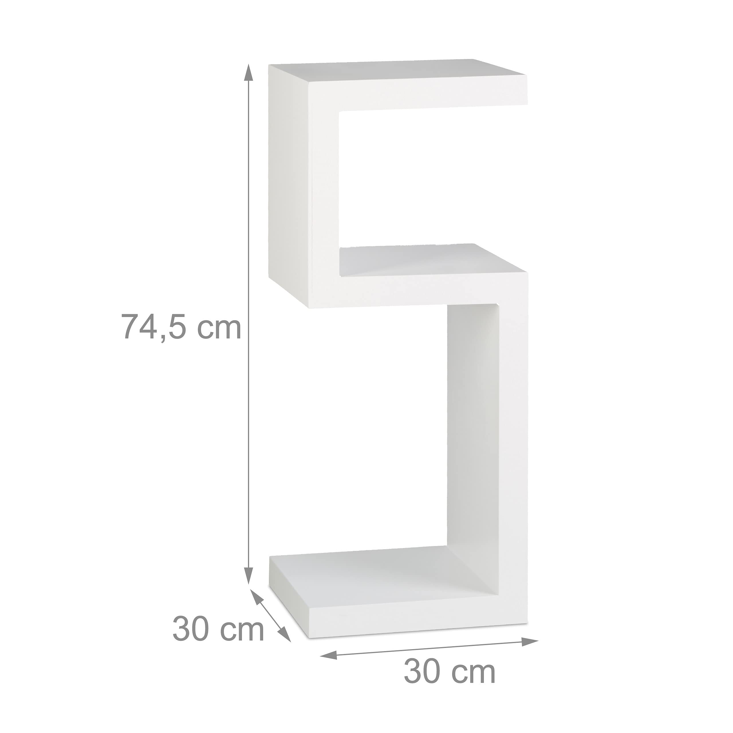 relaxdays-standregal-retro-s-form-3-ablagen-mdf-wei-74-5-x-30-x-30-cm image 3