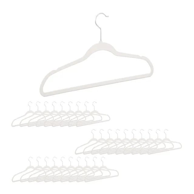 relaxdays-kleiderb-gel-samt-30er-pack-wei-mit-hosenstange image 1