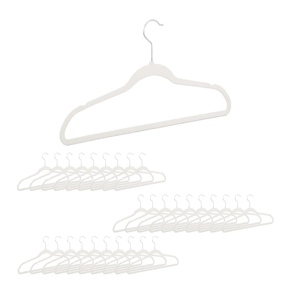 relaxdays-kleiderb-gel-samt-30er-pack-wei-mit-hosenstange image 1