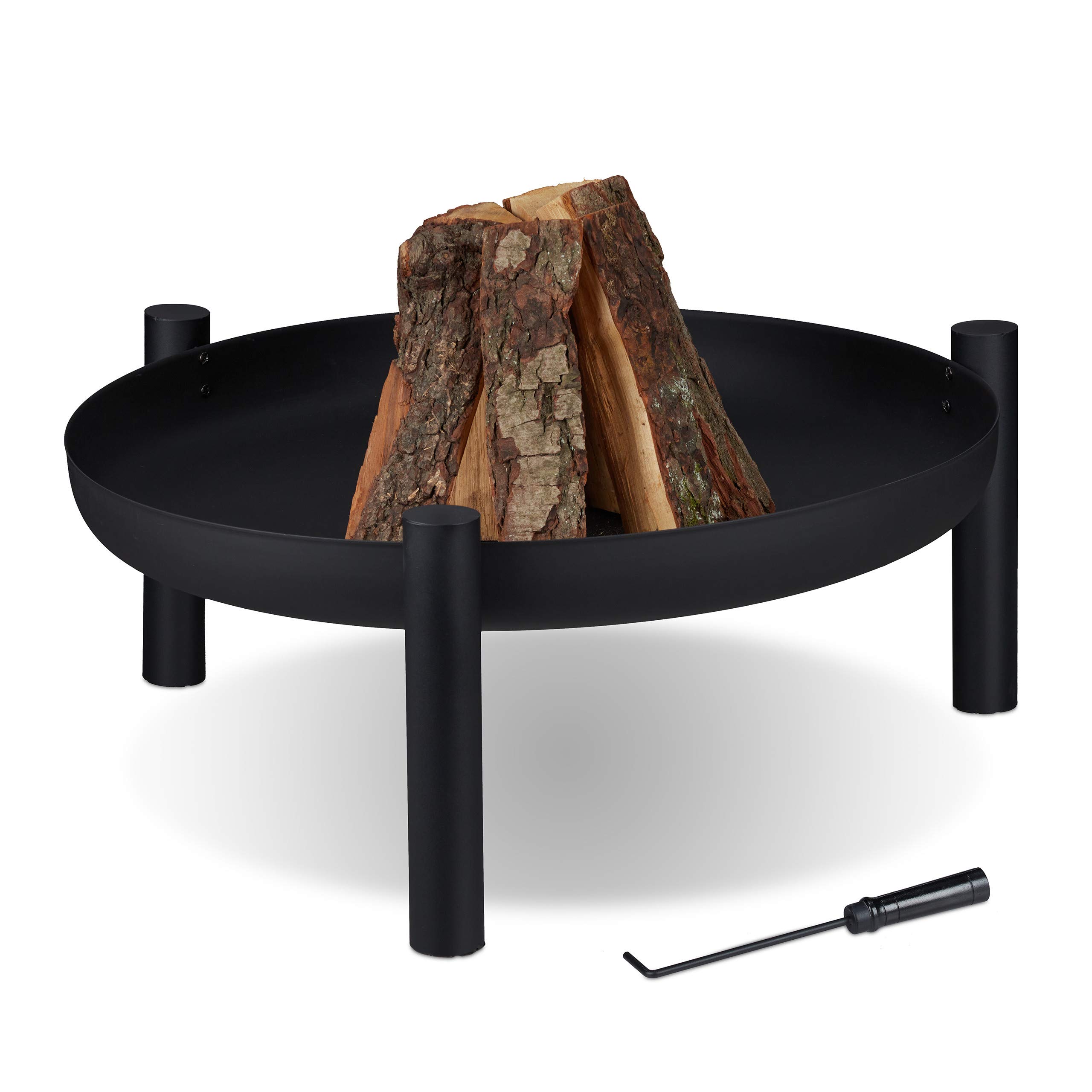 relaxdays-feuerschale-80-cm-feuerkorb-aus-stahl-in-schwarz-inkl-sch-rhaken image 1