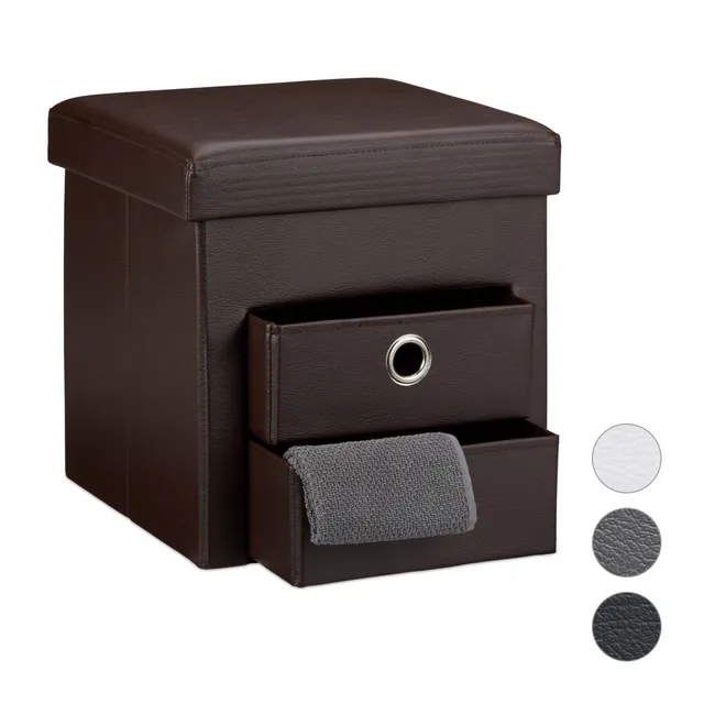 relaxdays-faltbarer-sitzhocker-mit-stauraum-38-x-38-x-38-cm-kunstleder-sitzw-rfe image 1