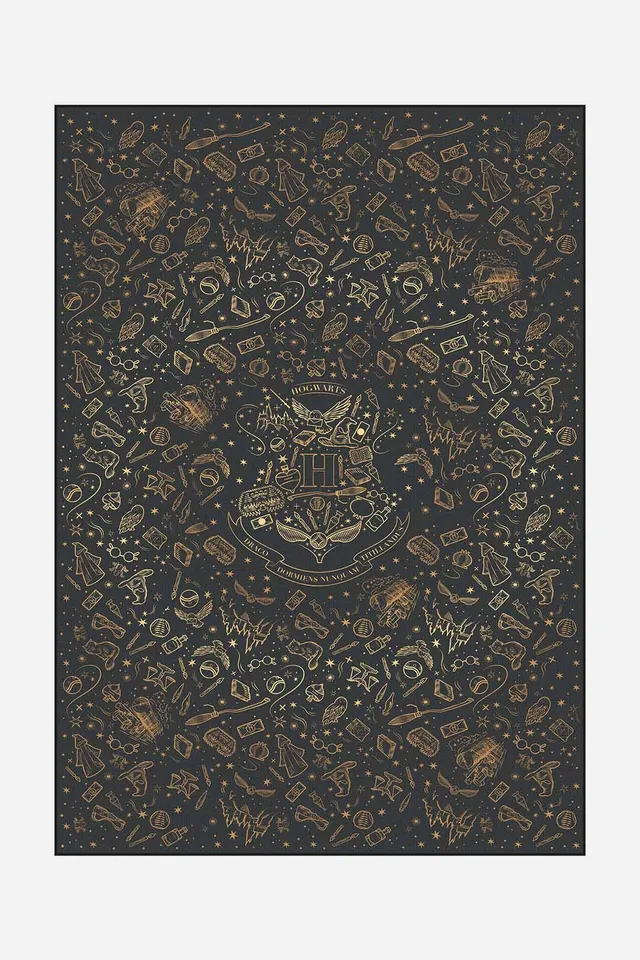 teppana-harry-potter-hogwarts-gold-teppich-lizenz-teppich image 1
