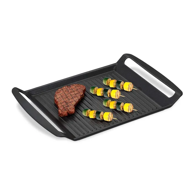 relaxdays-grillplatte-gas-und-elektroherd-antihaft-anthrazit-26-x-39-cm image 1