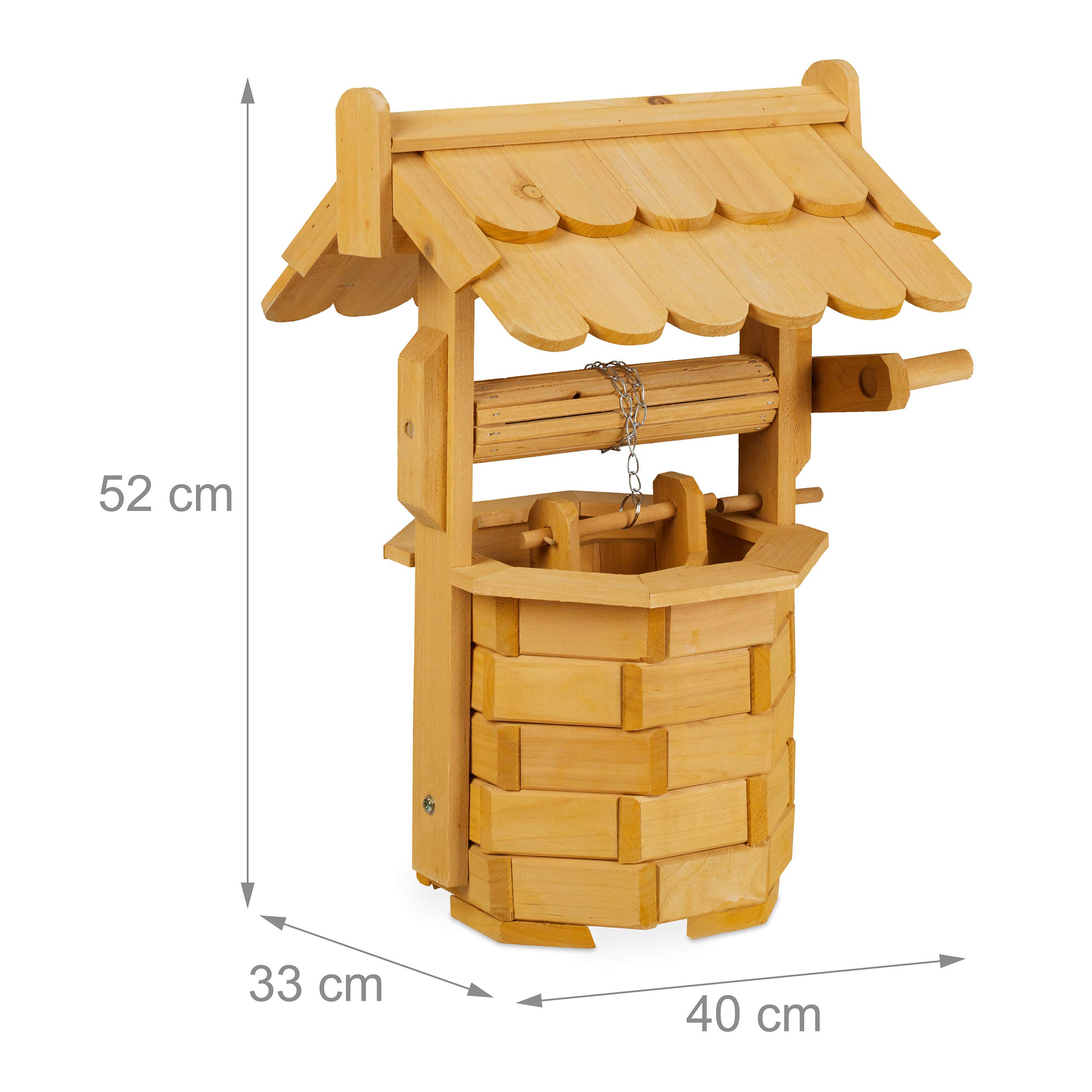 relaxdays-holzbrunnen-garten-zierbrunnen-mit-eimer-52-x-40-x-33-cm-natur image 4