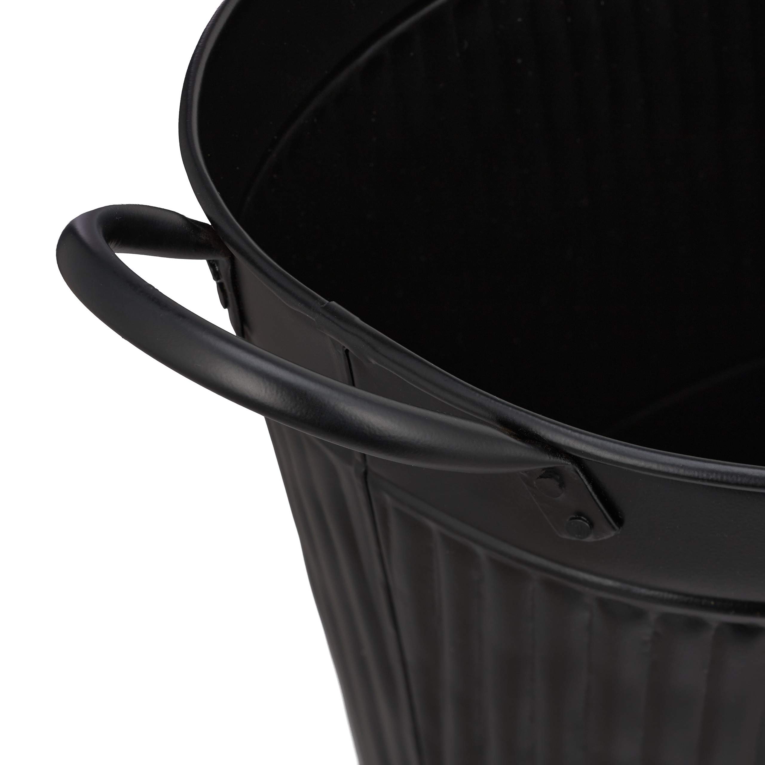 relaxdays-metallwanne-3er-set-oval-12-18-22-liter-vintage-schwarz-26-x-49-x-31-c image 6