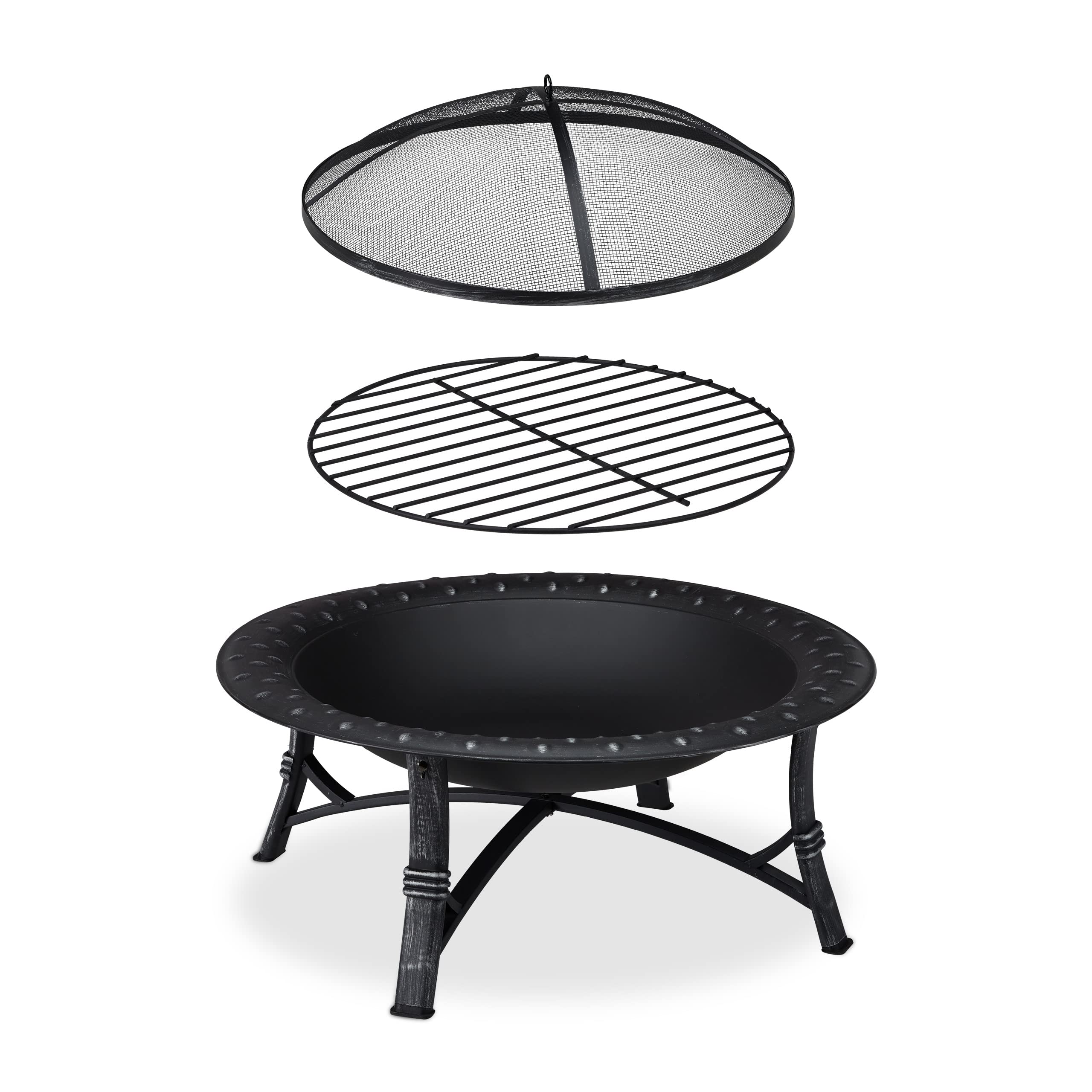 relaxdays-feuerschale-xxl-52-x-90-cm-schwarz-mit-funkenschutz-und-sch-rhaken image 6