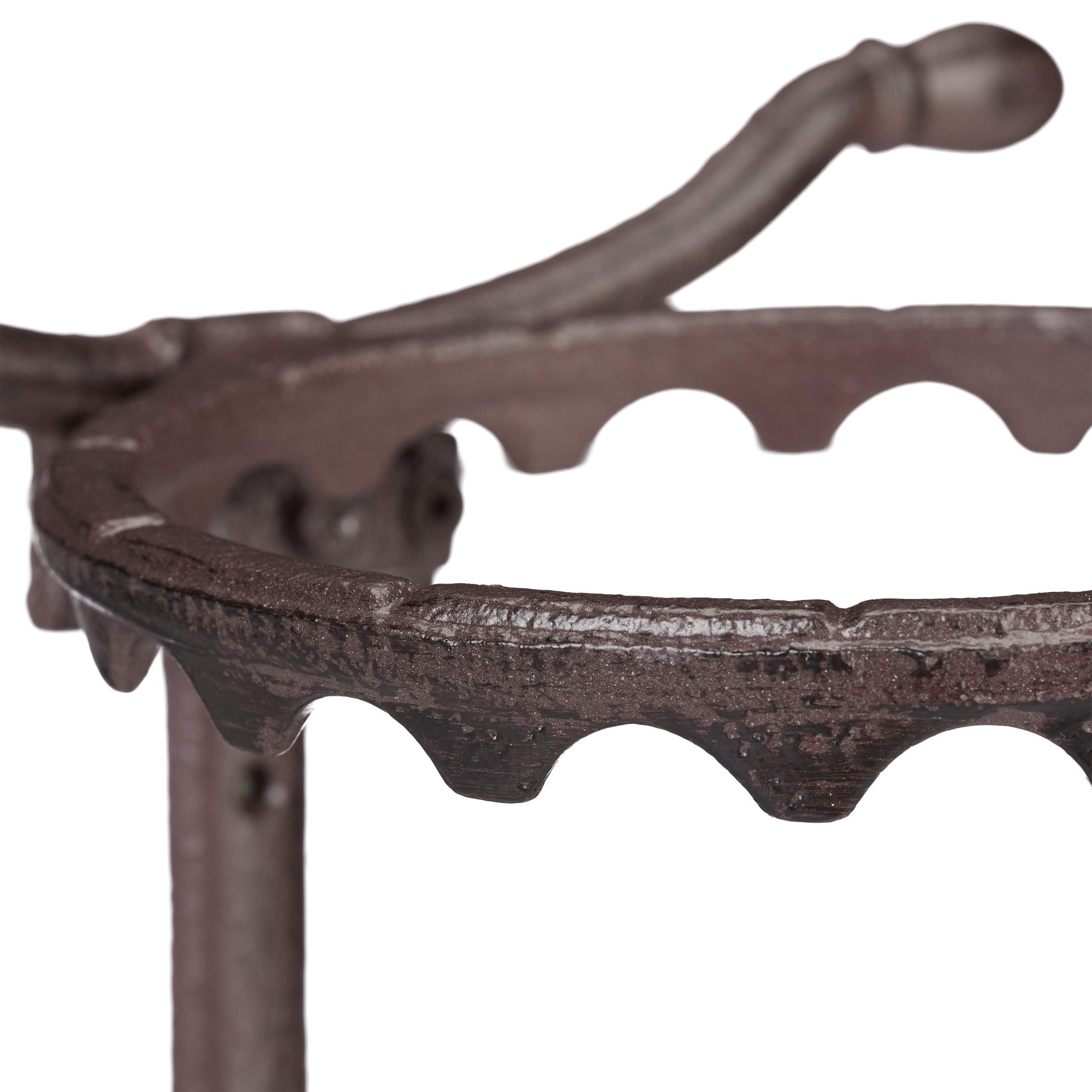relaxdays-wand-blumenhalter-einrad-gusseisen-13-cm-dunkelbraun image 7
