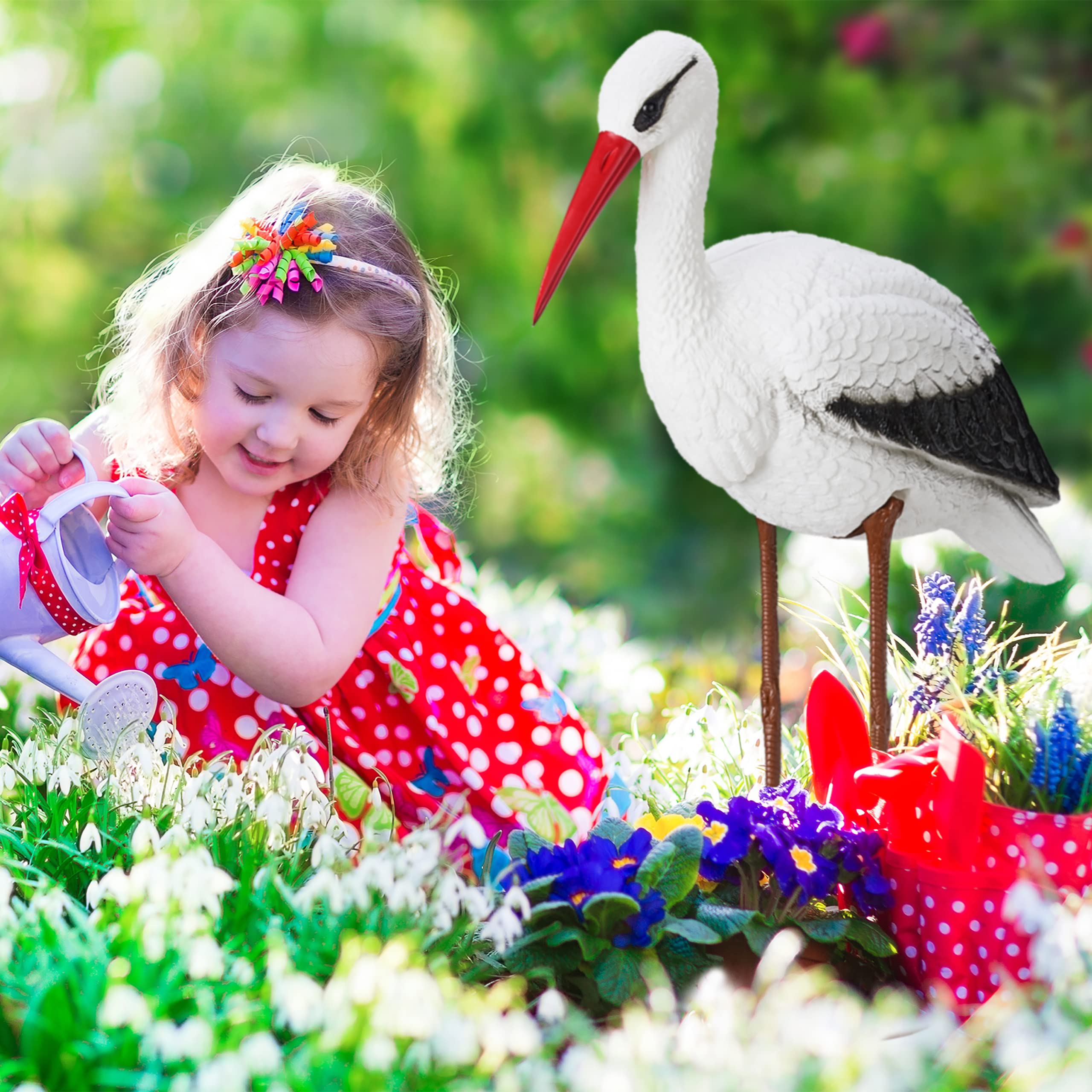 relaxdays-gartenfigur-storch-wei-rot-80-x-22-x-64-cm image 2