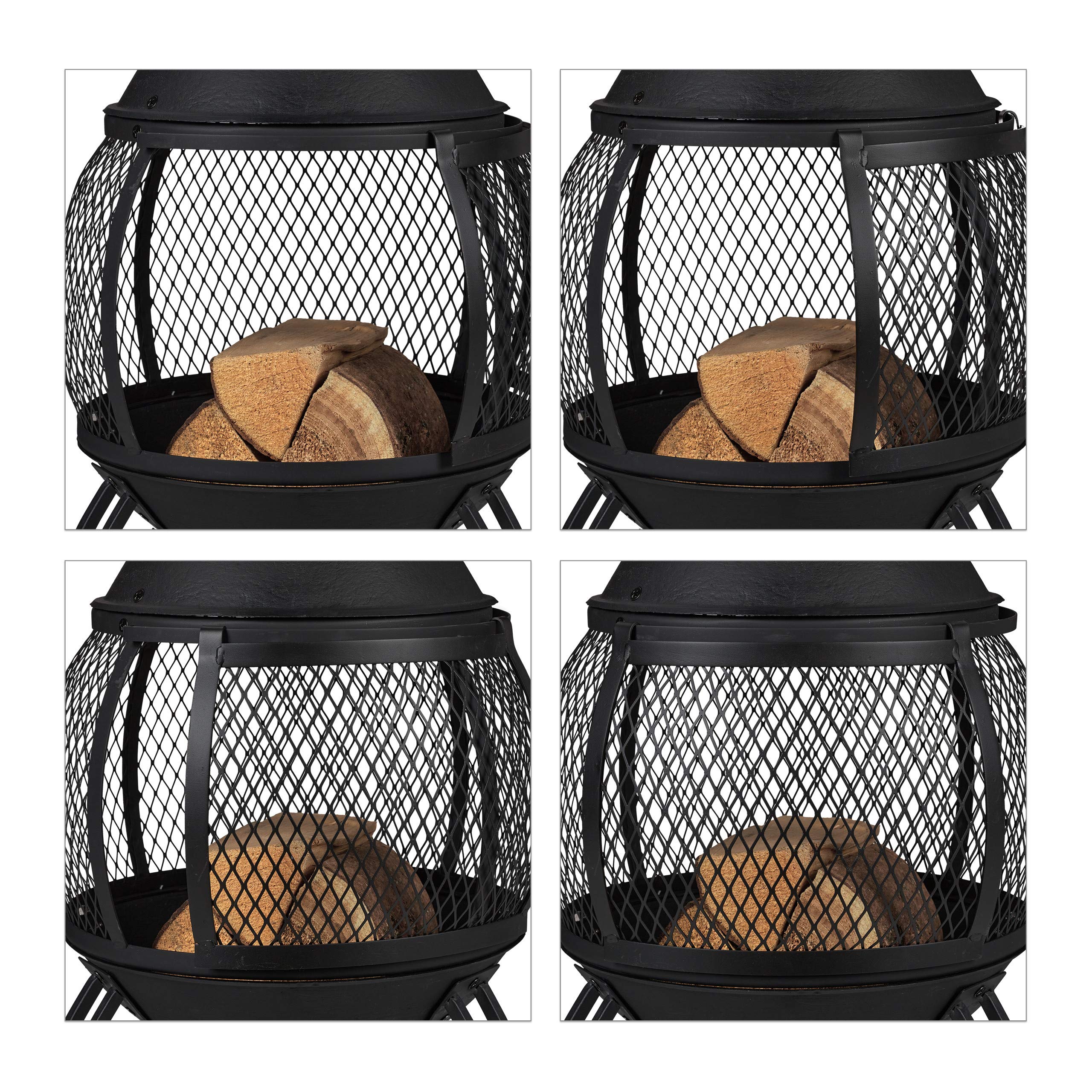 relaxdays-terrassenofen-aztekenofen-hxd-88x38-cm-mit-funkenschutz-schwarz image 7
