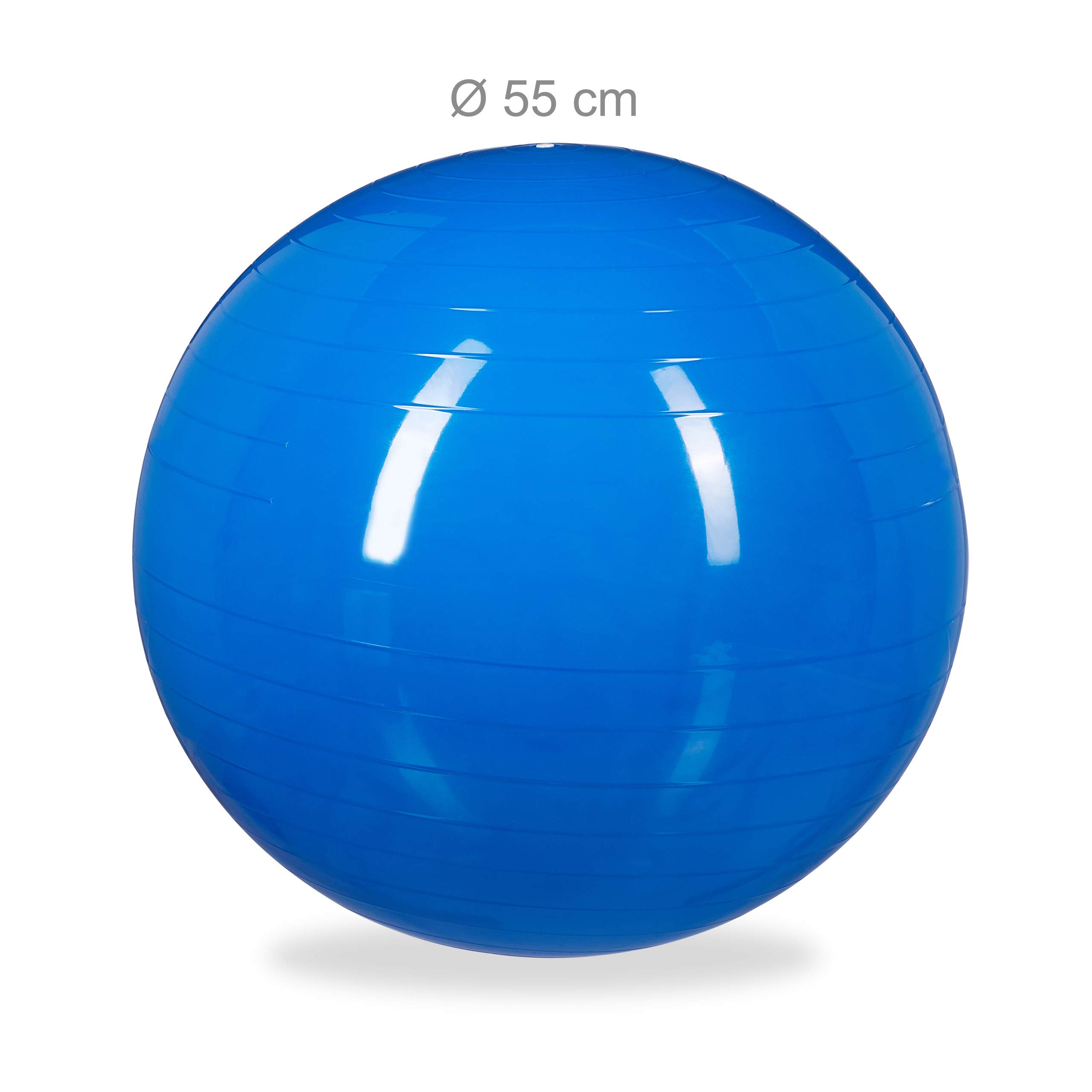 relaxdays-gymnastikball-fitnessball-55-cm-blau-mit-luftpumpe image 4