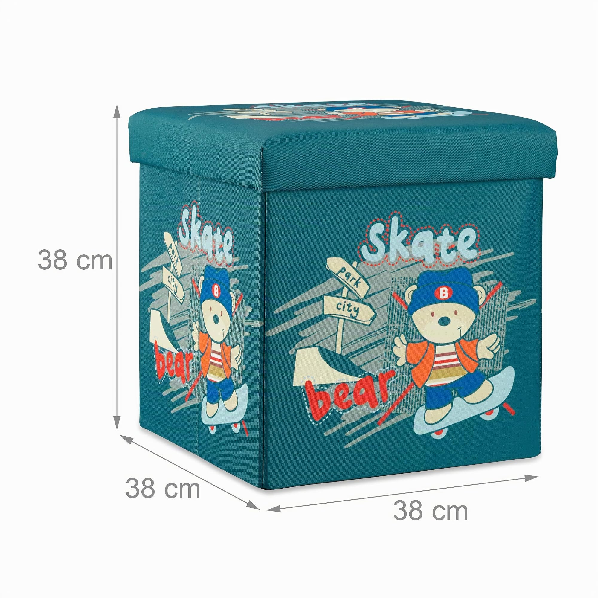 relaxdays-sitzhocker-kinder-faltbar-b-r-mit-stauraum-38x38x38-cm image 3