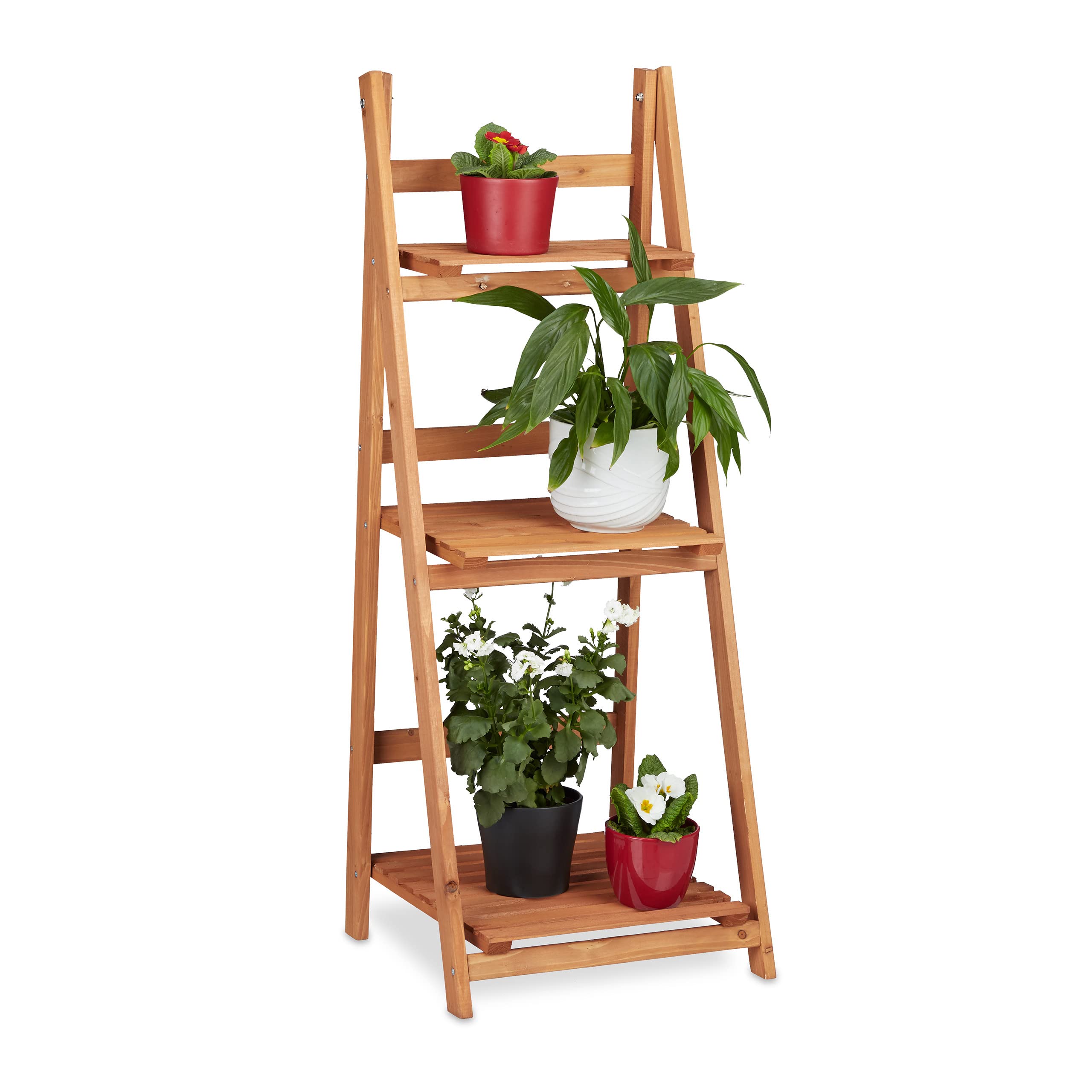 relaxdays-blumentreppe-holz-3-stufig-klappbar-107-5-x-41-x-40-cm-braun image 1