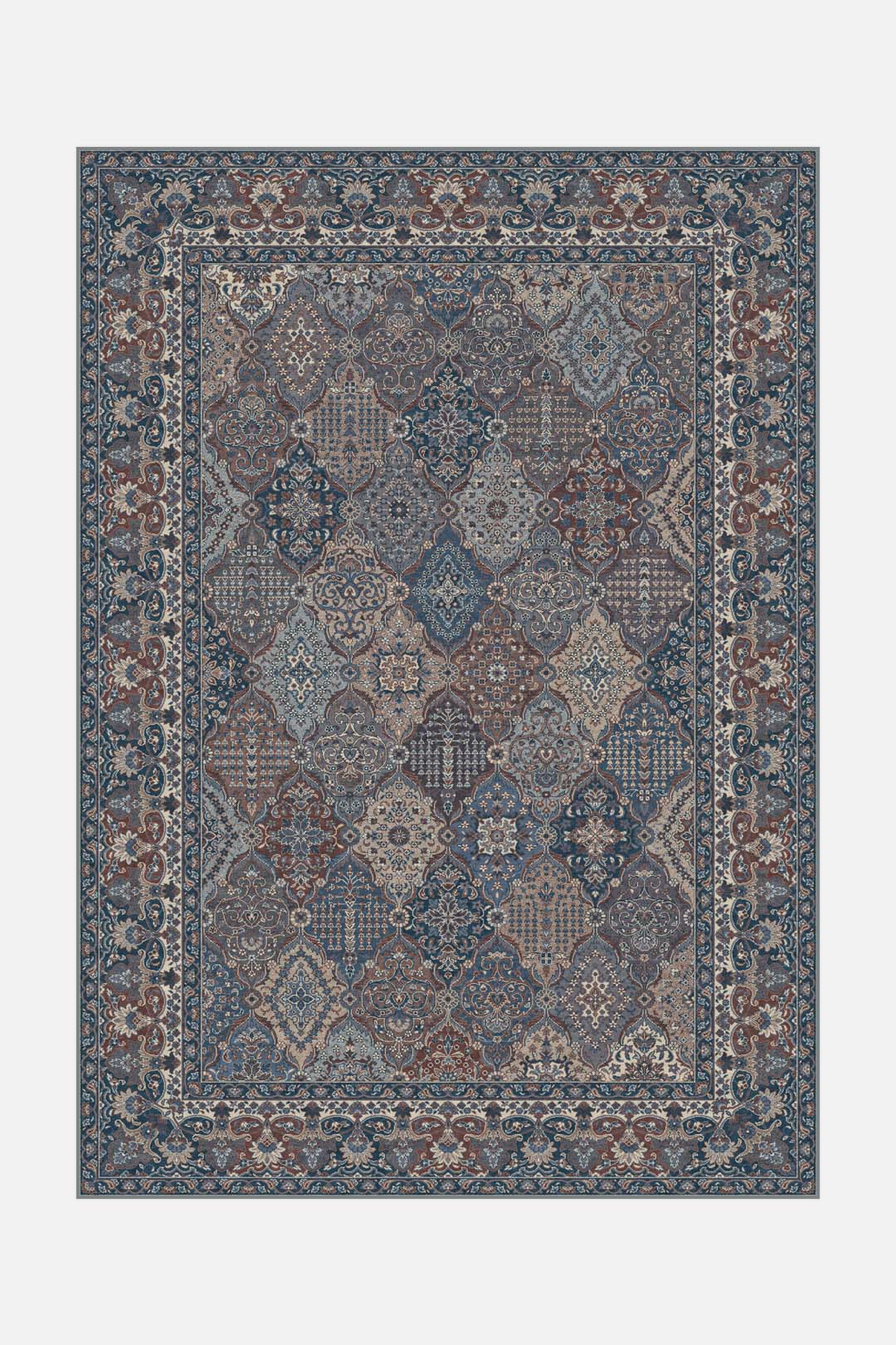 teppana-leja-petrol-teppich-waschbarer-indoor-teppich-blau-gr-n-klassisch image 1