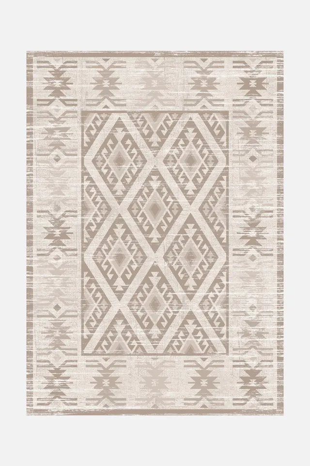 teppana-kolaya-beige-waschbarer-teppich-marokkanisch-klassisch image 1