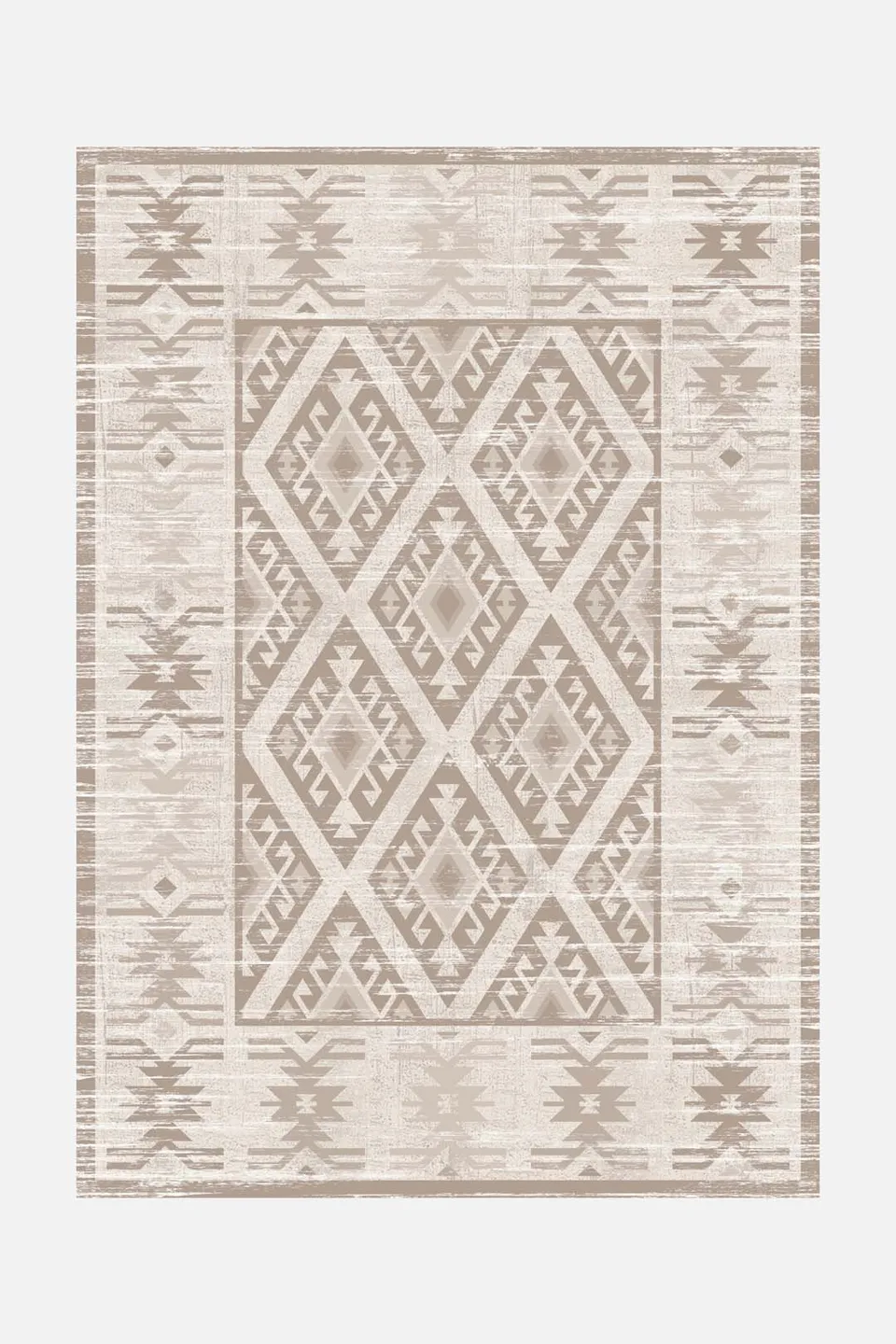 teppana-kolaya-beige-waschbarer-teppich-marokkanisch-klassisch image 1
