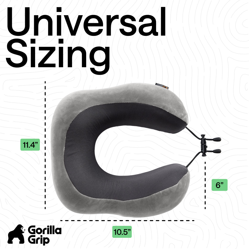 gorilla-grip-travel-neck-pillow-nackenkissen-memory-foam image 8