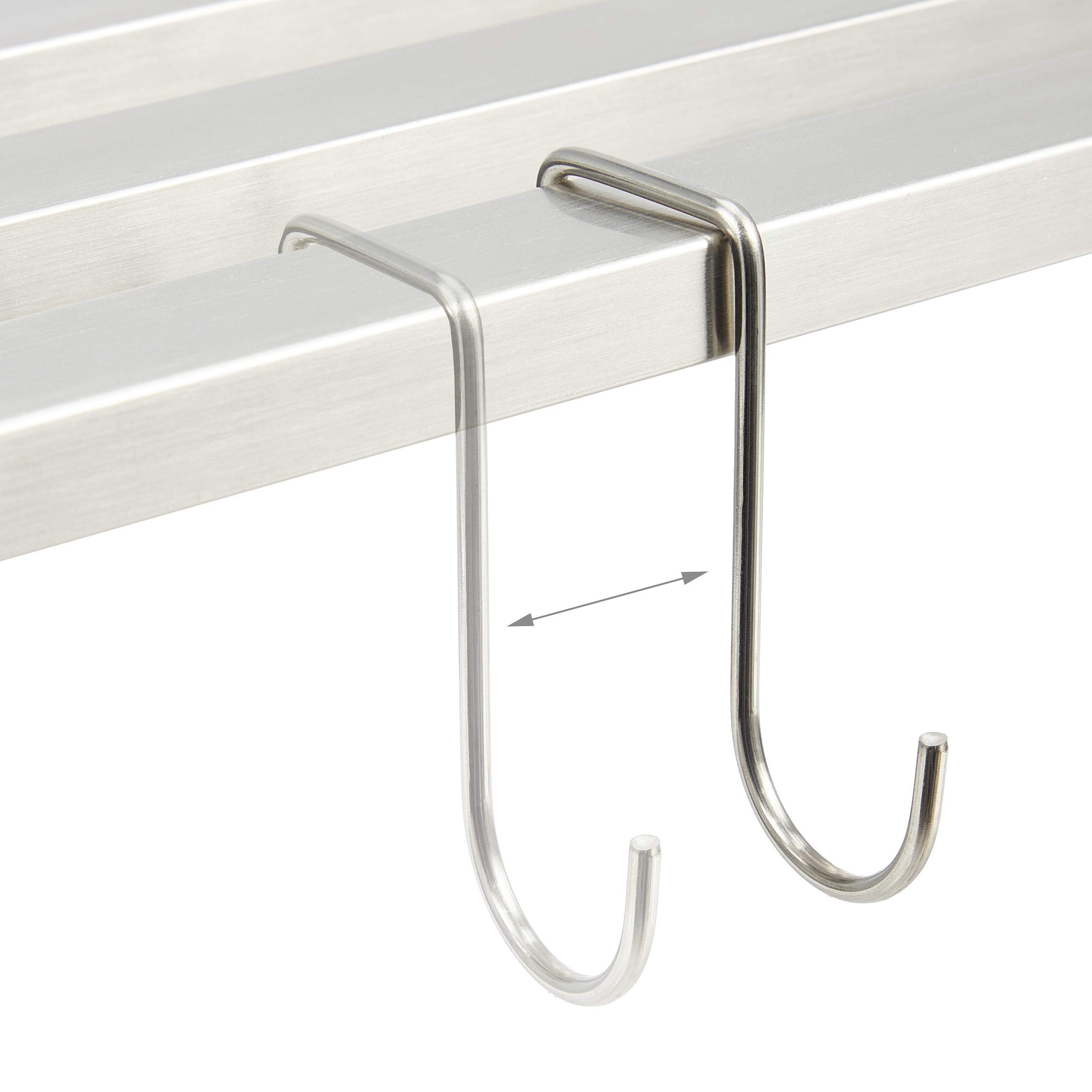 relaxdays-wandregal-edelstahl-6-haken-30-cm-tief-silber image 6