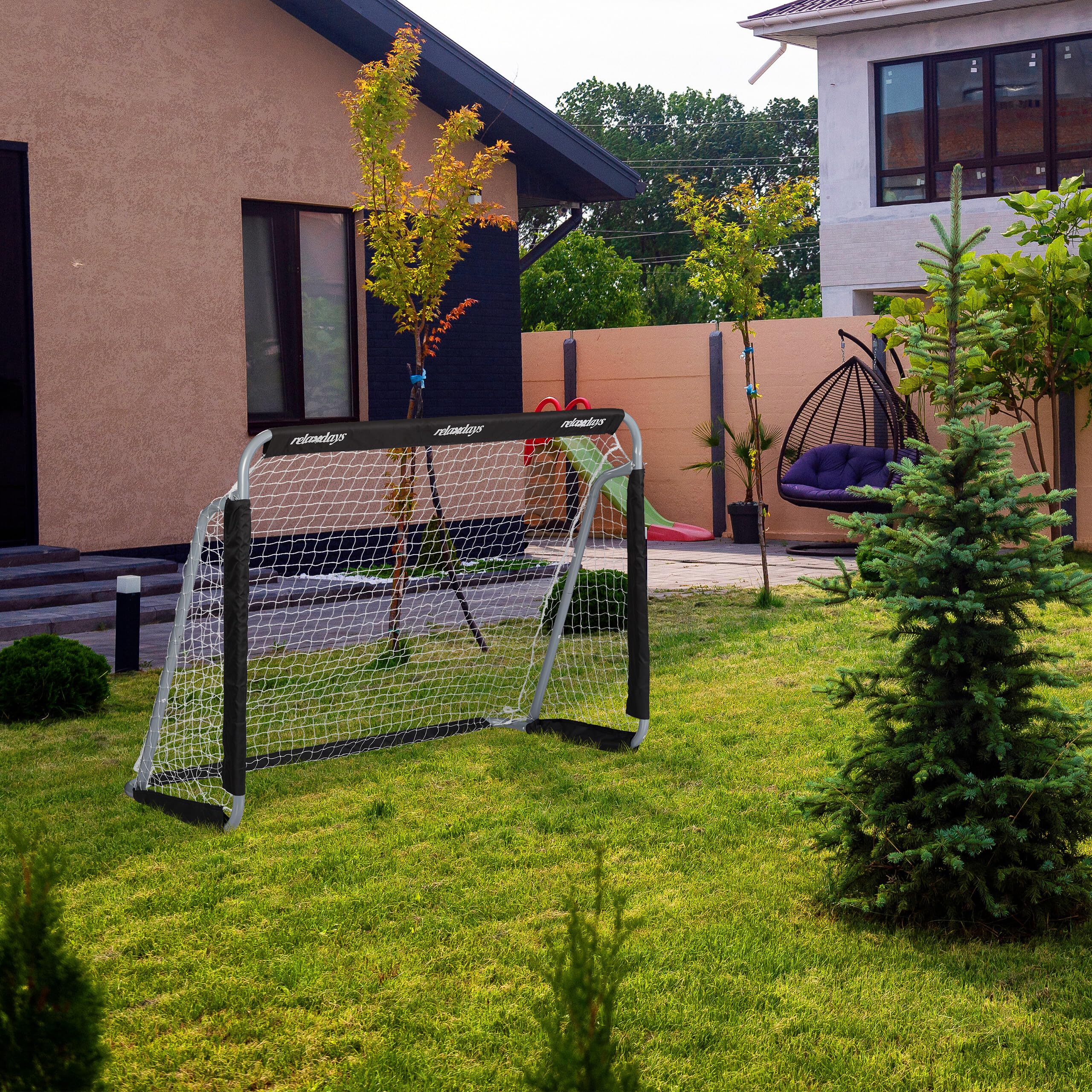 relaxdays-fu-balltor-profi-soccertor-110-x-150-x-75-cm-mit-netz-grau-schwarz image 3