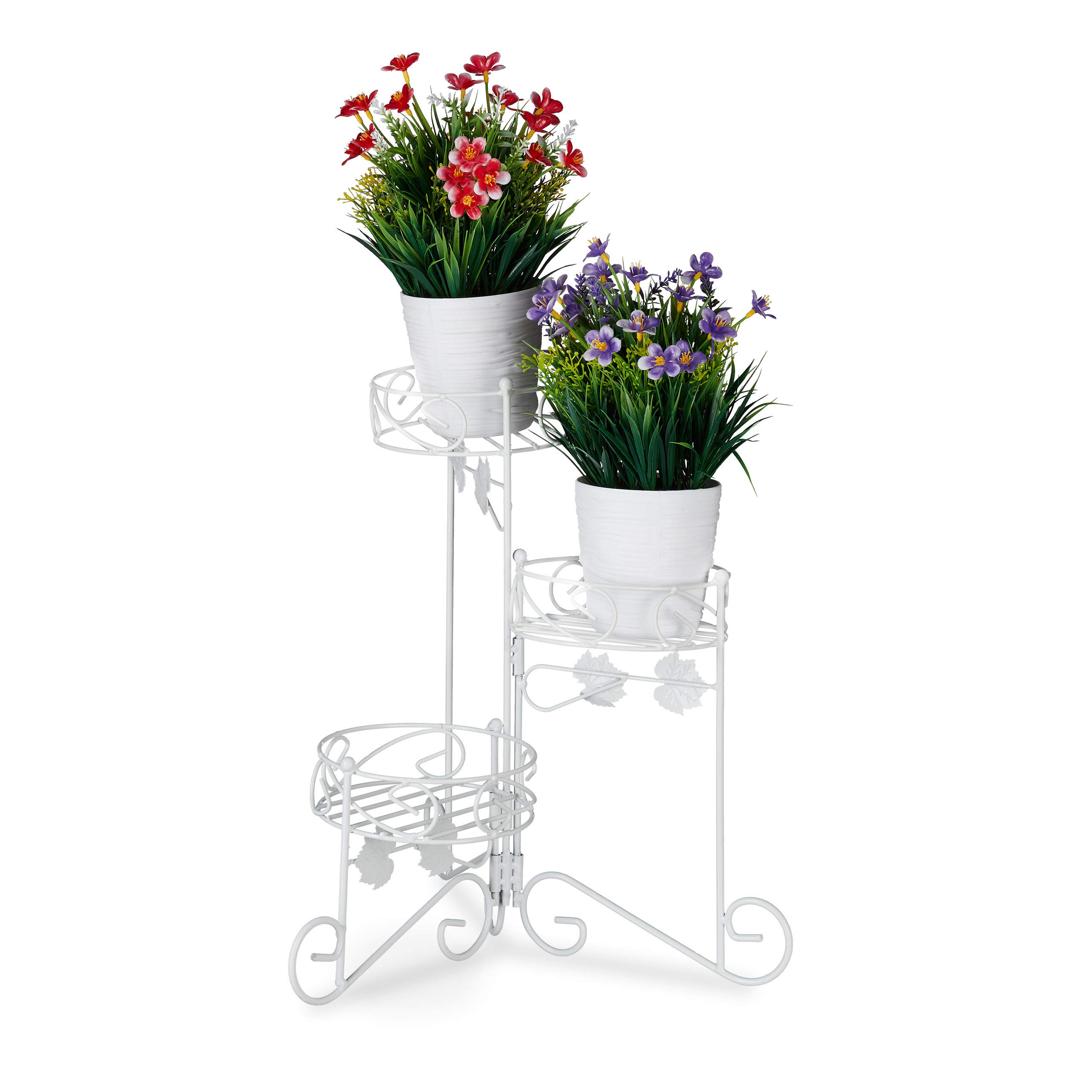 relaxdays-blumenst-nder-metall-3-etagen-klappbar-h-40-cm-wei image 1