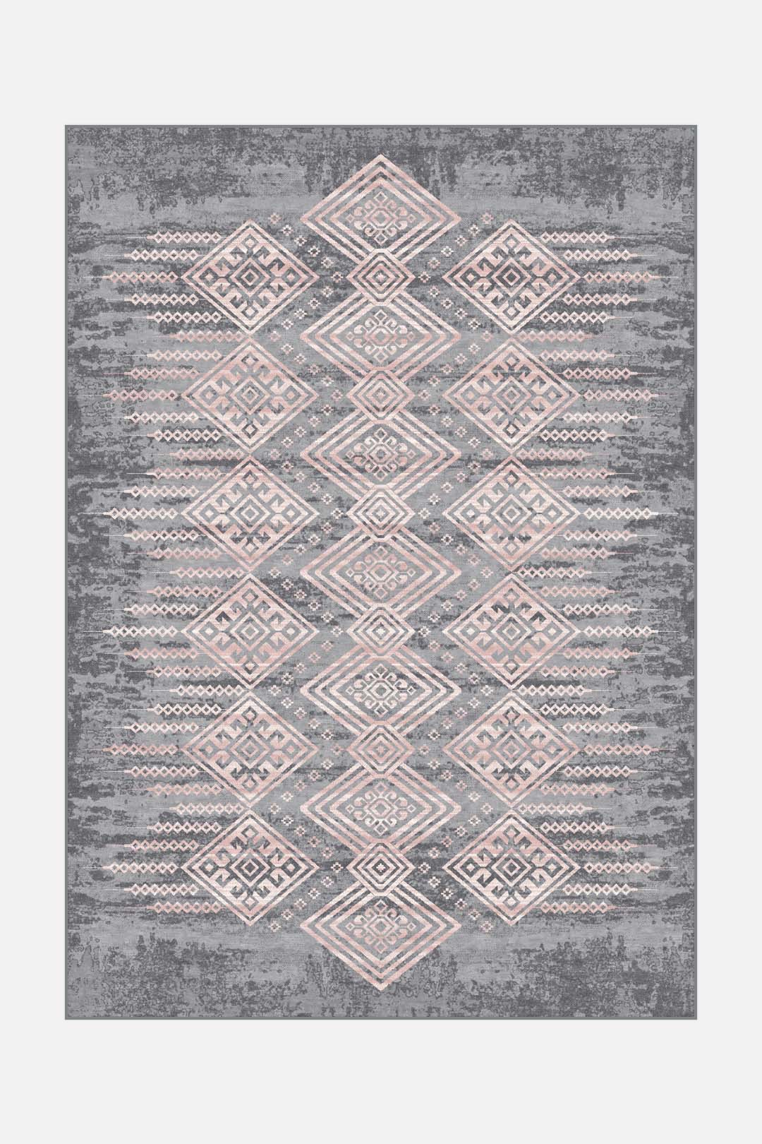 teppana-kalea-rose-teppich-waschbarer-moderner-mehrfarbiger-grau image 1