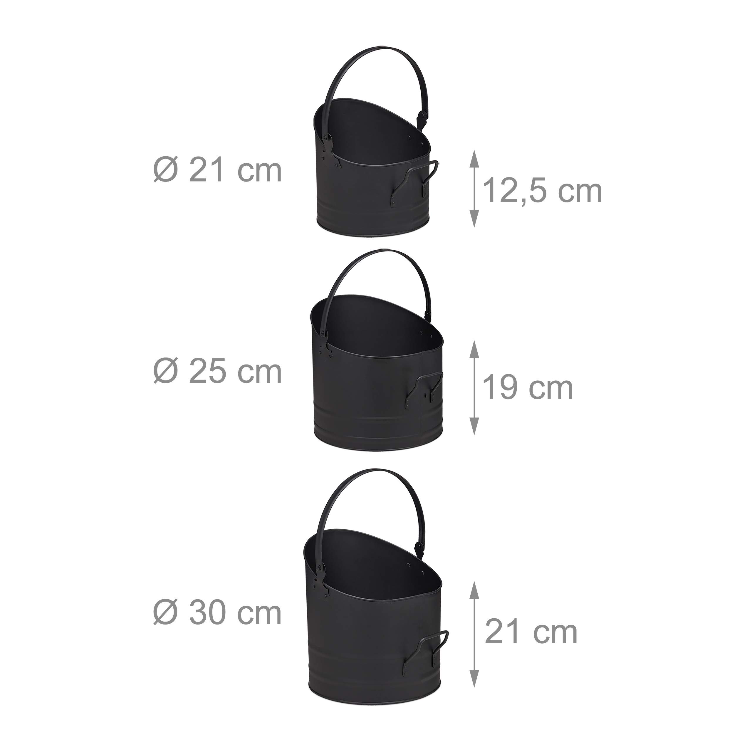relaxdays-pelleteimer-3er-set-metall-kohleeimer-mit-griff-klappbarem-henkel-21-2 image 4