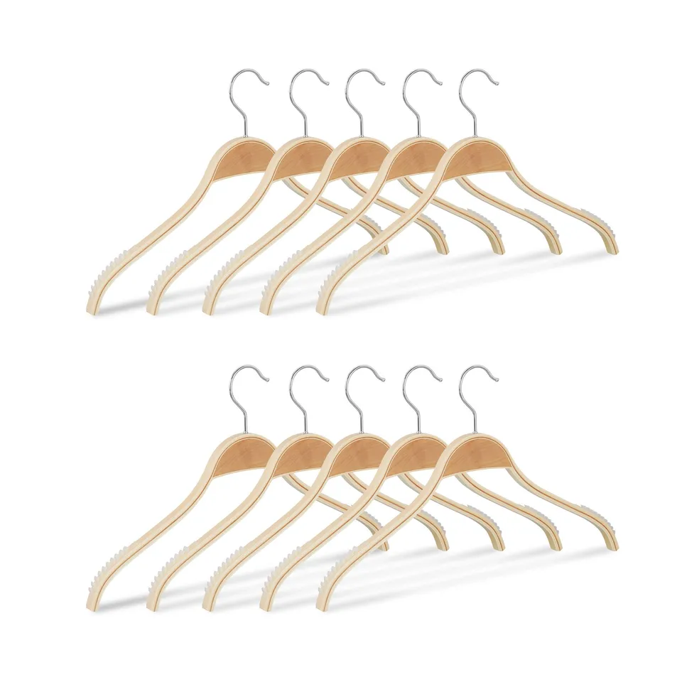 relaxdays-kleiderb-gel-holz-10er-set-42-cm-mit-abs-lamellen image 1