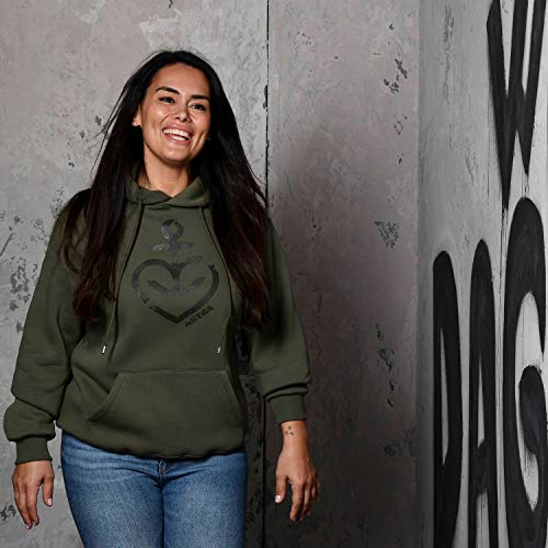 astra-hoodie-herzanker-unisex-oliv-kapuzenpullover-st-pauli image 8